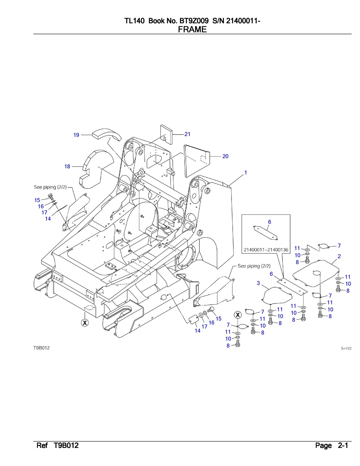TAKEUCHI TL140 CRAWLER LOADER WORKSHOP & PARTS MANUAL BUNDLE – WIRE BOUND