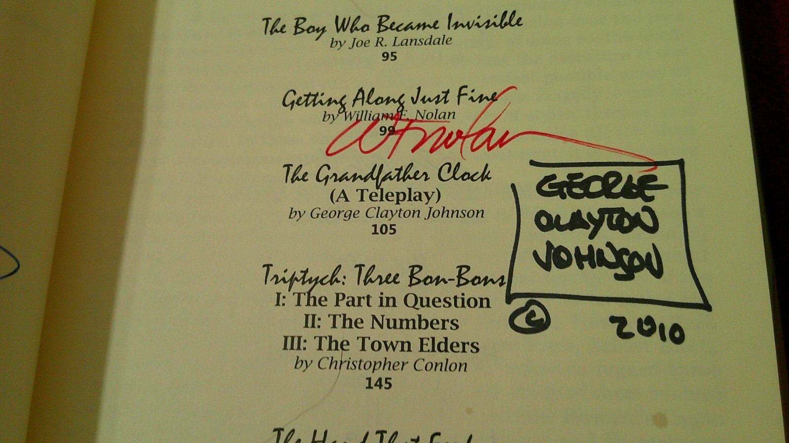 Bleeding Edge ed. William F. Nolan (2009, HC) SIGNED x11 Ray Bradbury & more