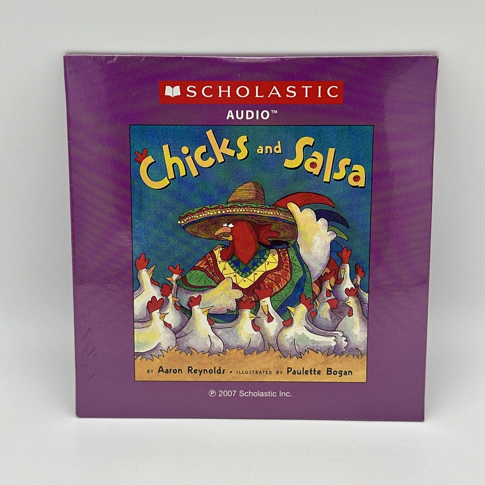Chicks and Salsa – Aaron Reynolds – Audio CD Scholastic – BRAND NEW SEALED