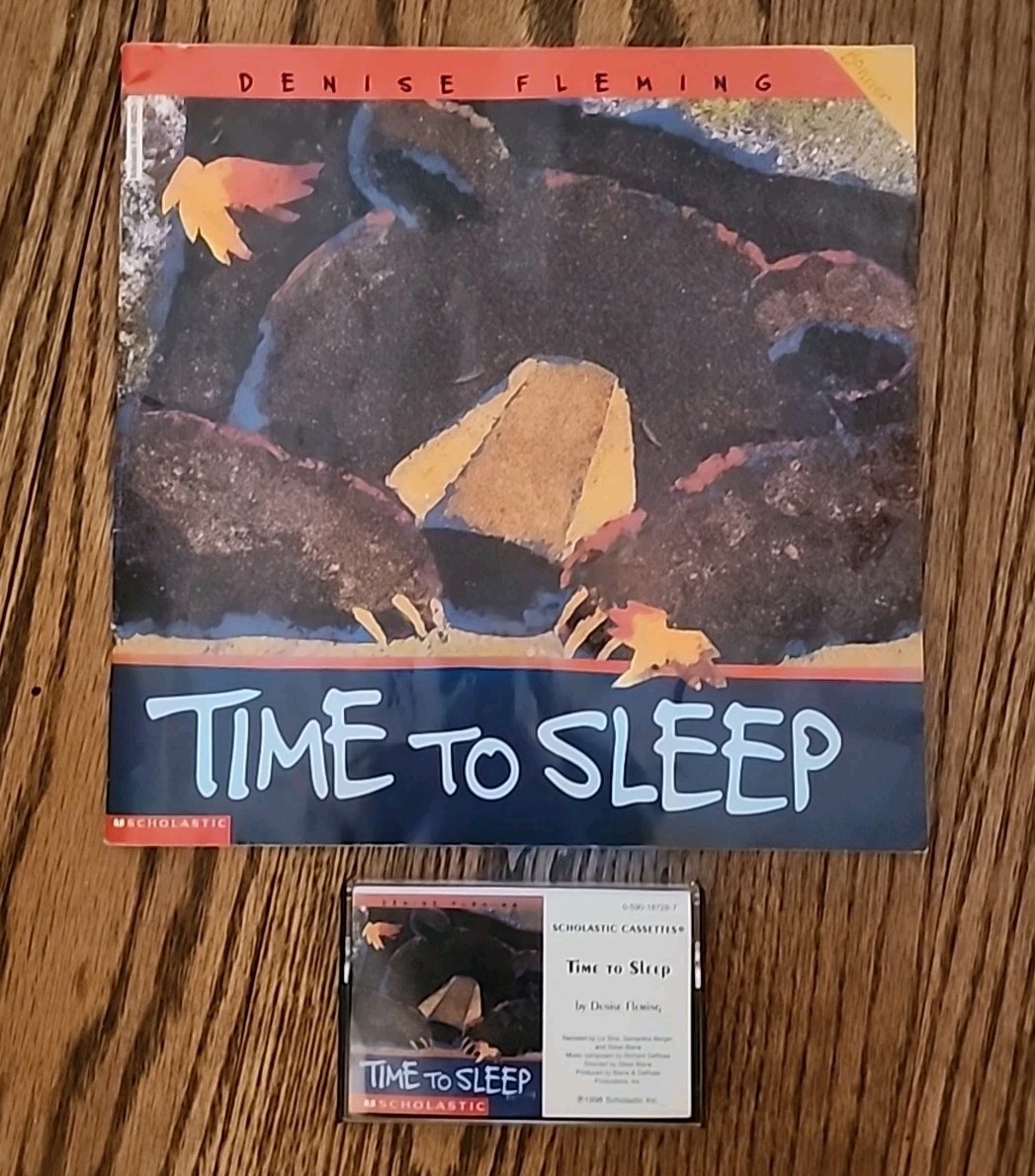 Time to Sleep papperback book + Cassette 1997 Denise Fleming