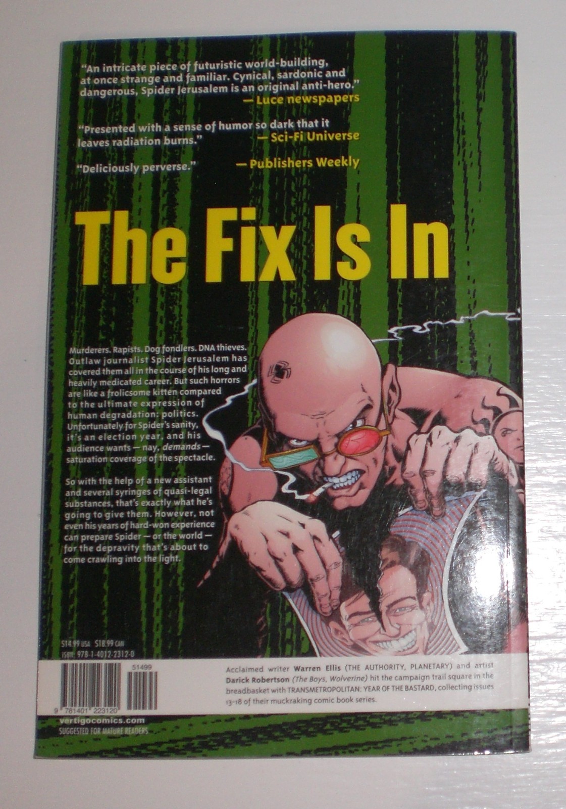 2009 Transmetropolitan 3 Year of the Bastard by Warren Ellis Graphic Novel pb bk