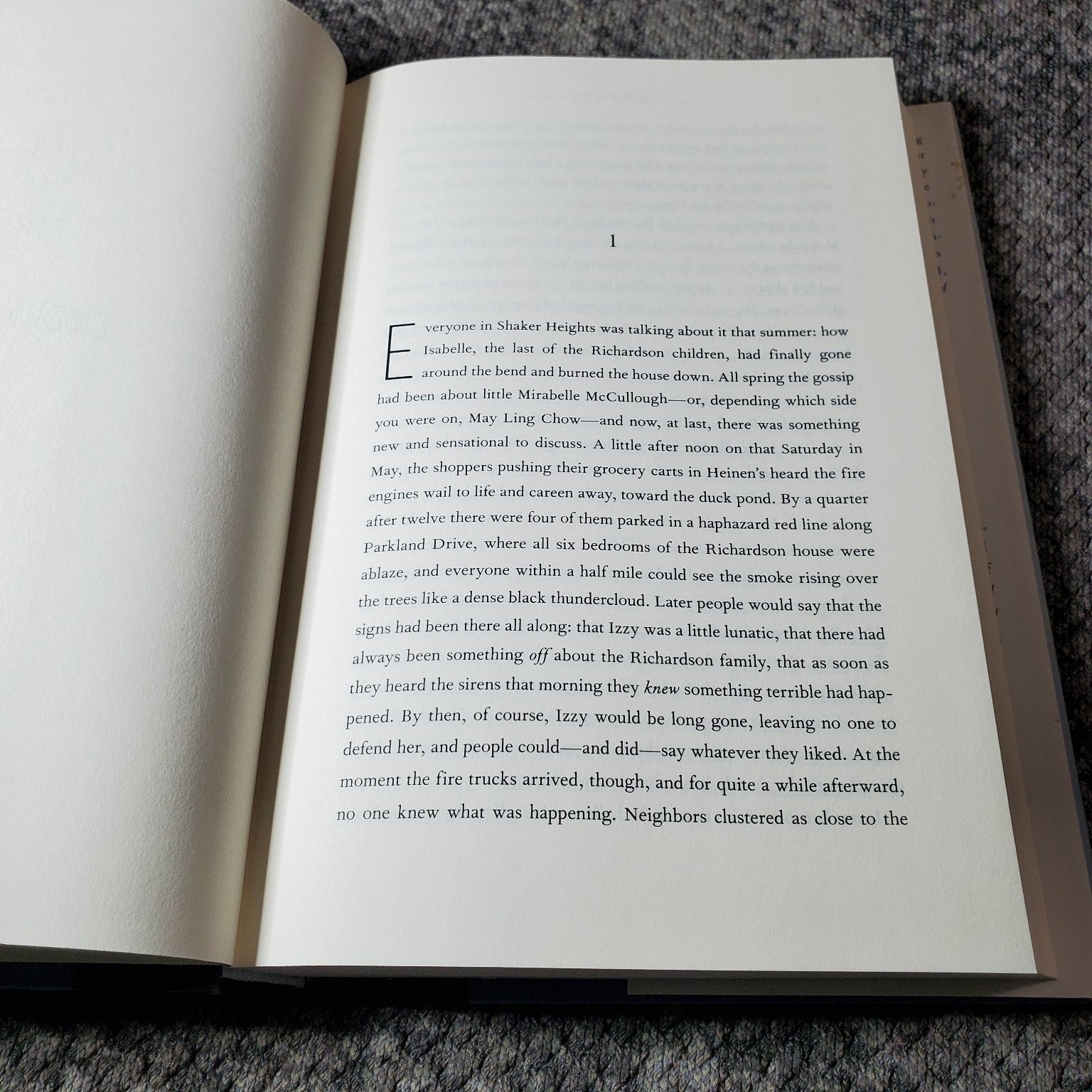 Little Fires Everywhere Celeste Ng 2017 Hardcover Fiction Penguin Press