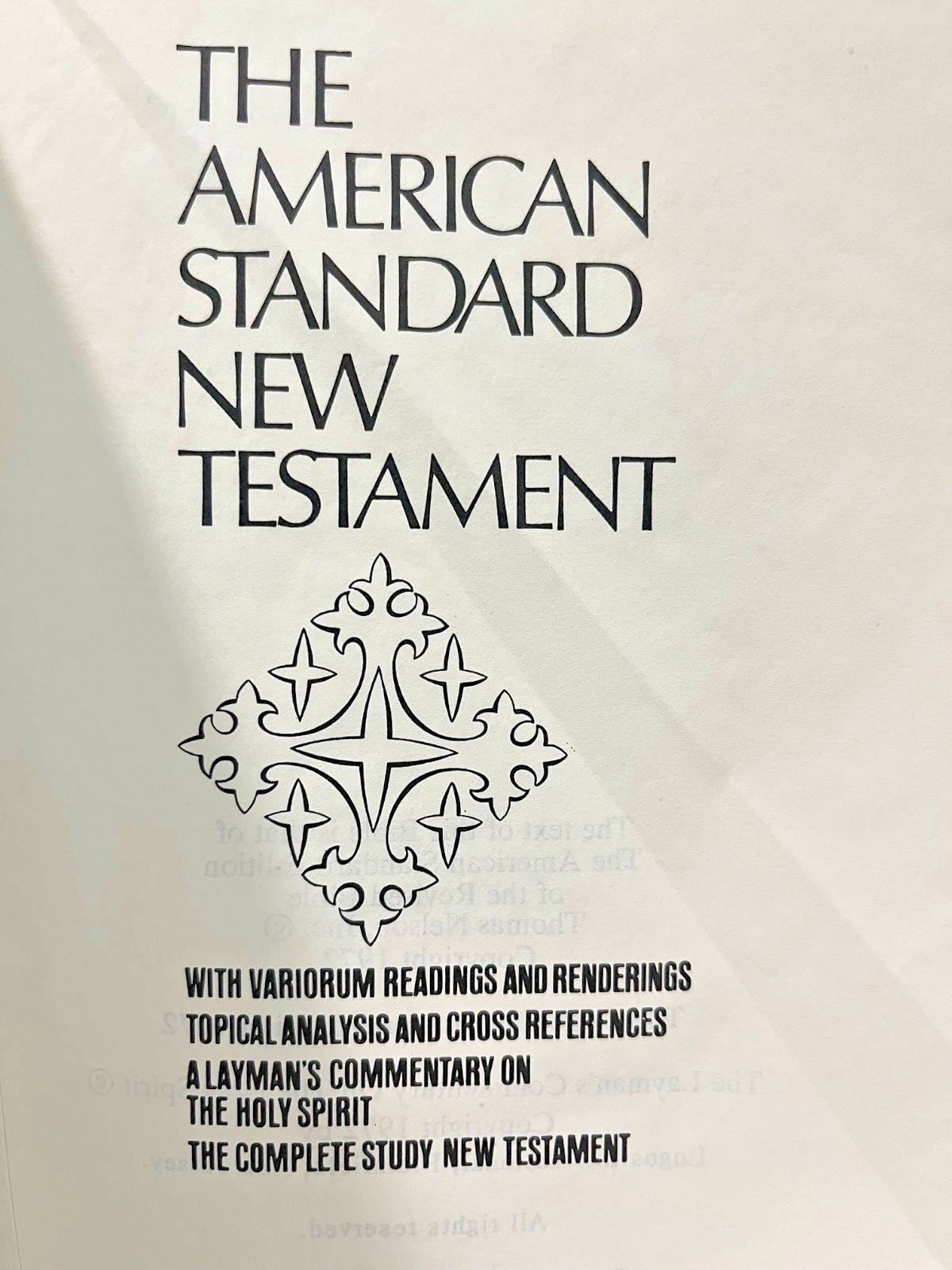 Logos Study Bible, New Testament American Standard Version, Layman’s Commentary