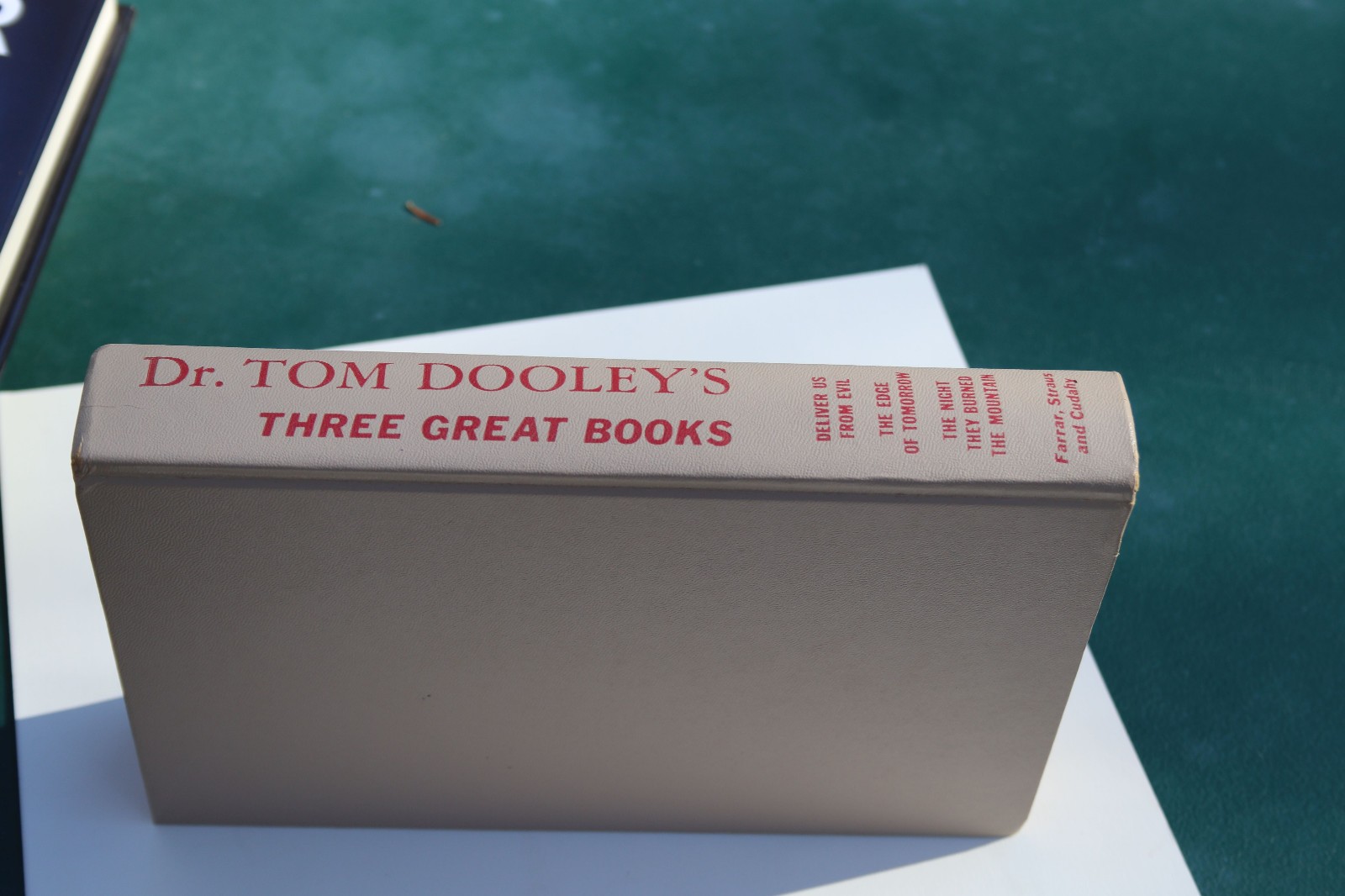 Dr. Tom Dooley’s Three Great Books Farrar Straus Hardcover