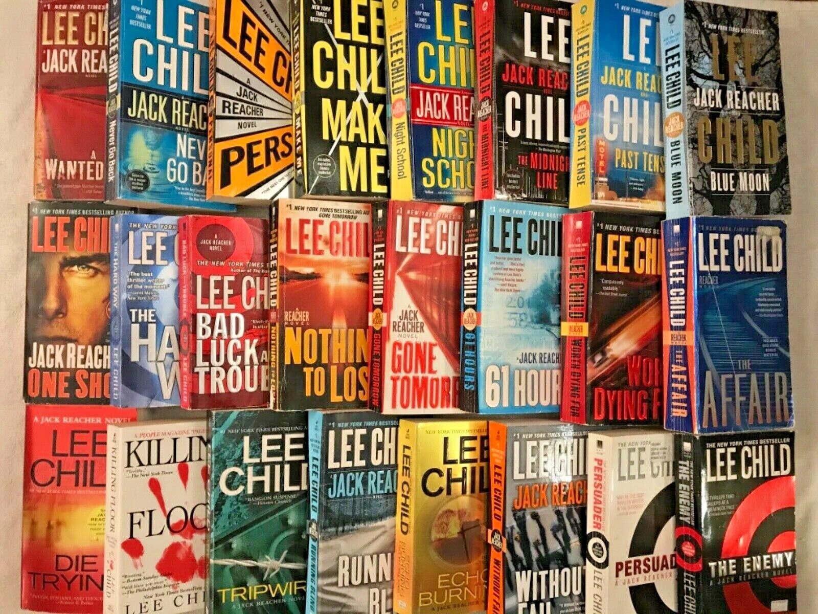 Huge BIG Lot 27 Lee Child Almost Complete Jack Reacher Series PB Between #1-30