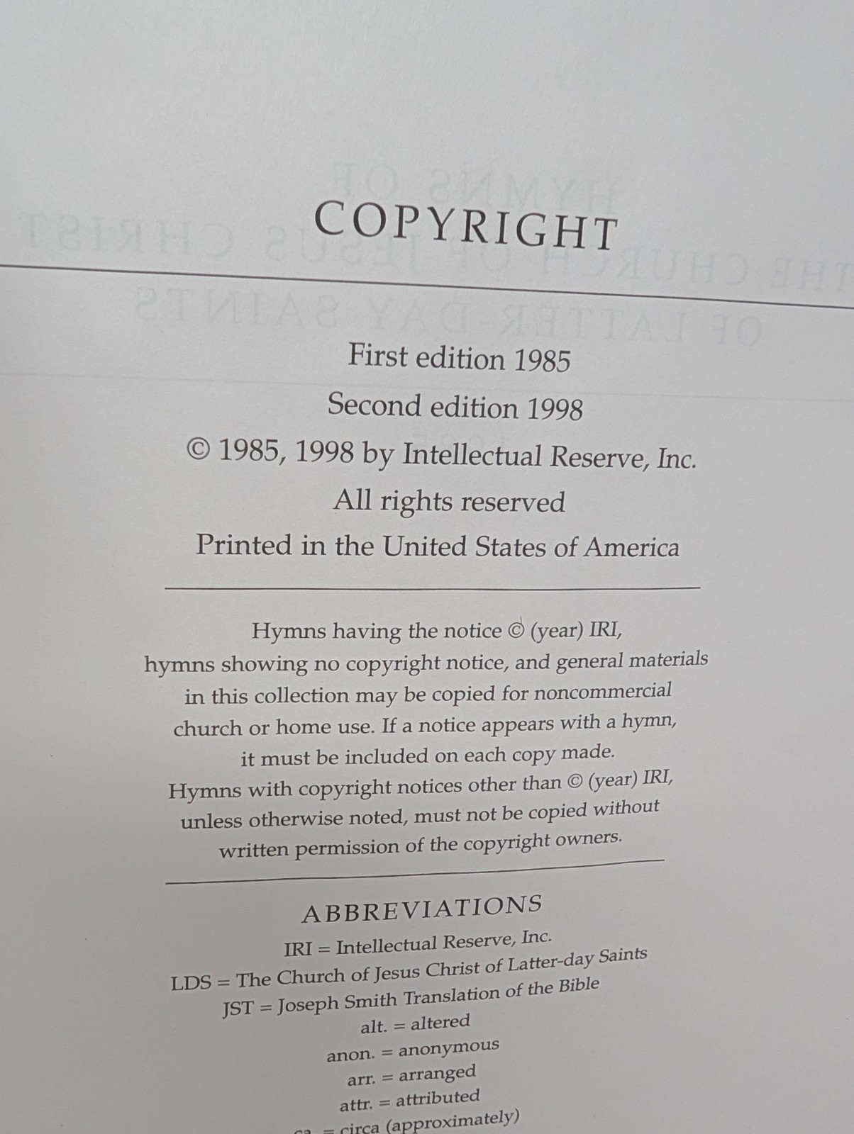 1998 Hymns Extra LARGE 11.25×9.5 Version Spiral Bound Piano Organ Mormon LDS
