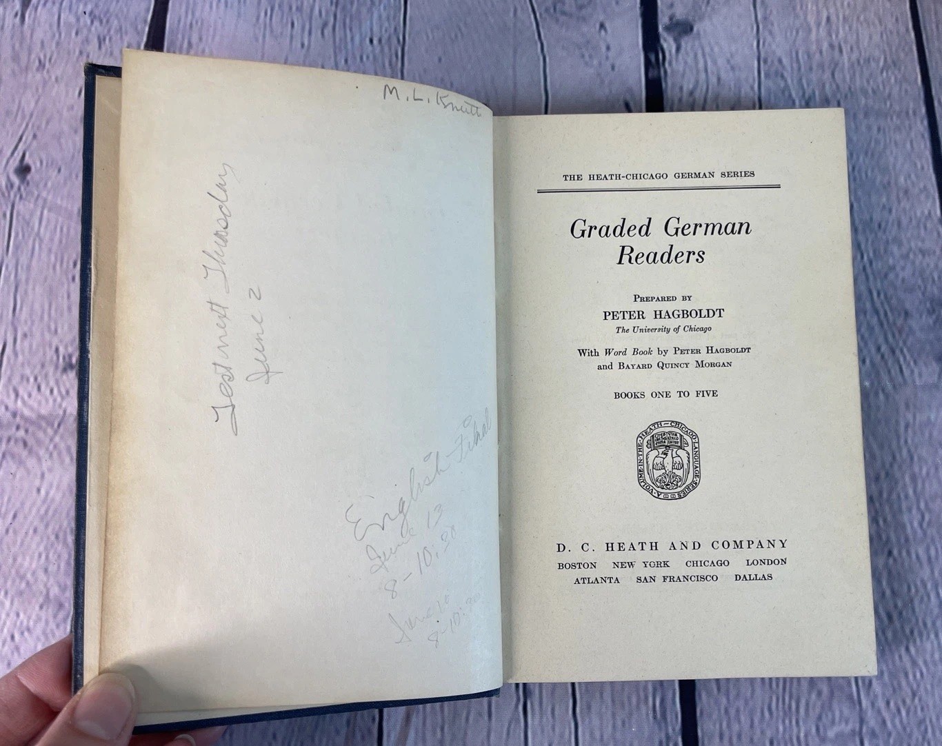 Graded German Readers Book One – Five (1933) & Book Six – Ten (1934)