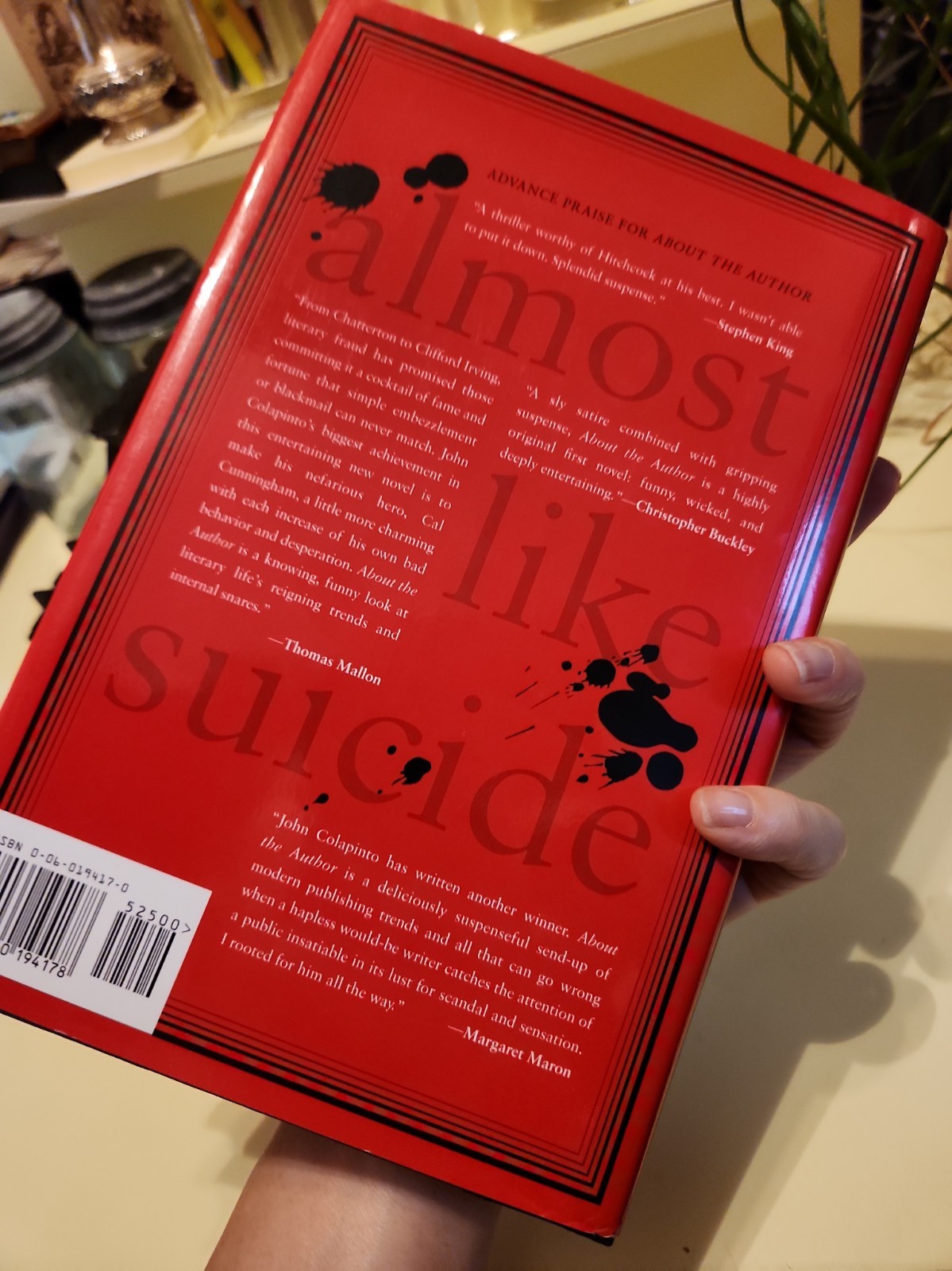 1ST EDITION INSCRIBED BY AUTHOR JOHN COLAPINTO ABOUT THE AUTHOR HC COLLECTIBLE
