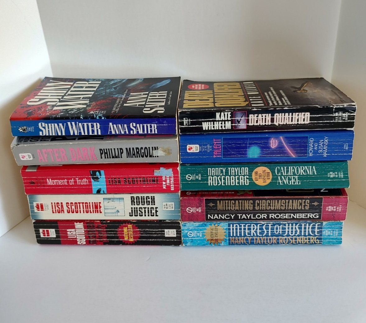 Mixed Authors Crime Thriller Suspense Lot/10 Paperback Novels