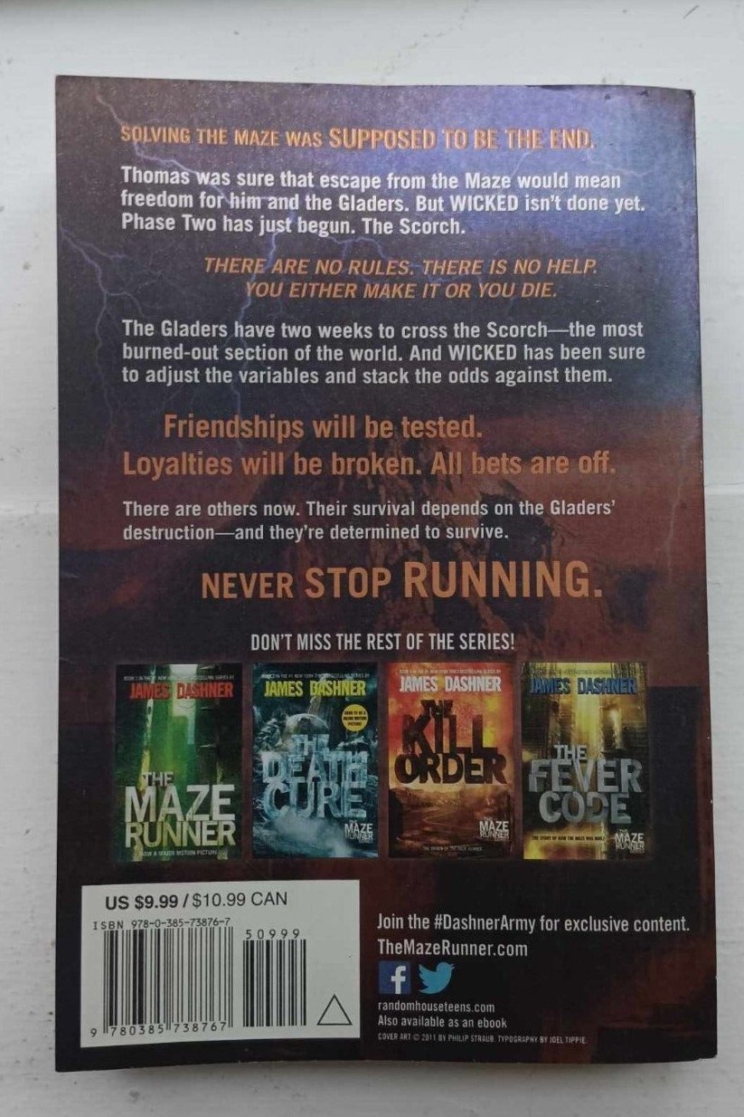 The Scorch Trials (Maze Runner, Book 2) by Mark Sperring (2010)