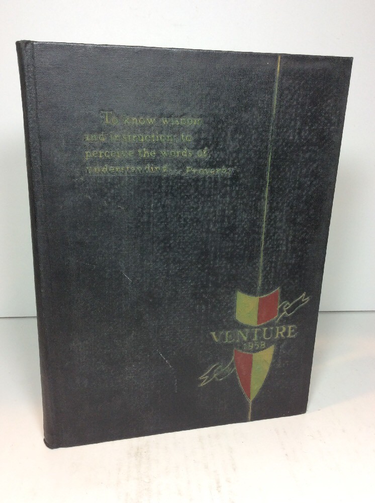 Vtg PHS Port Jervis VENTURE High School Yearbook 1958 New York NY Orange County