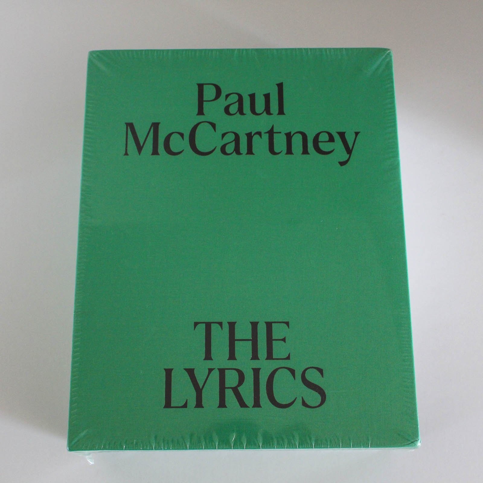 Paul McCartney The Lyrics Hardcover Box Set Green 2-Volume 1956-Present