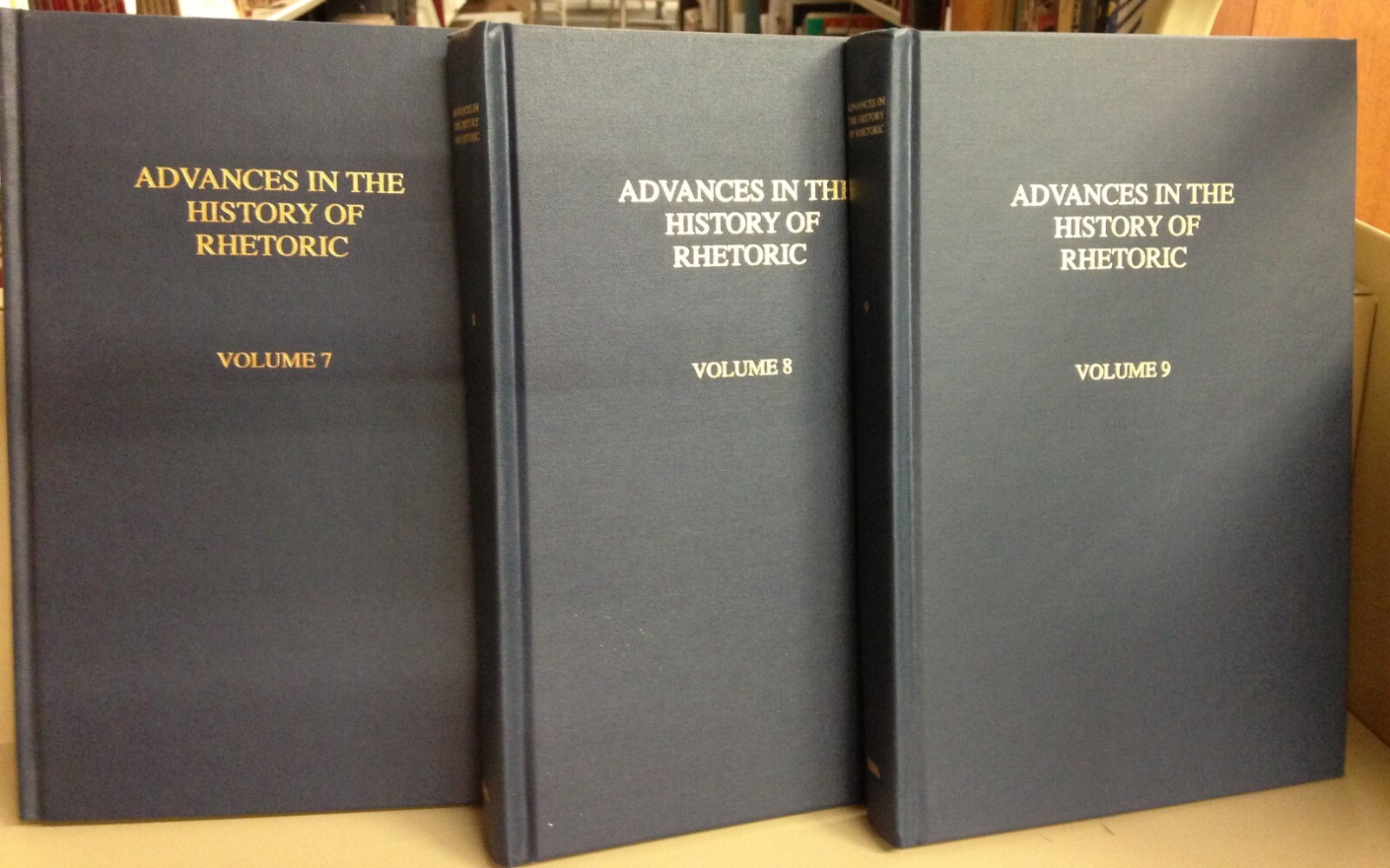 Advances in the History of Rhetoric Volumes 7, 8, & 9 HBs 2004-6 VG 210621