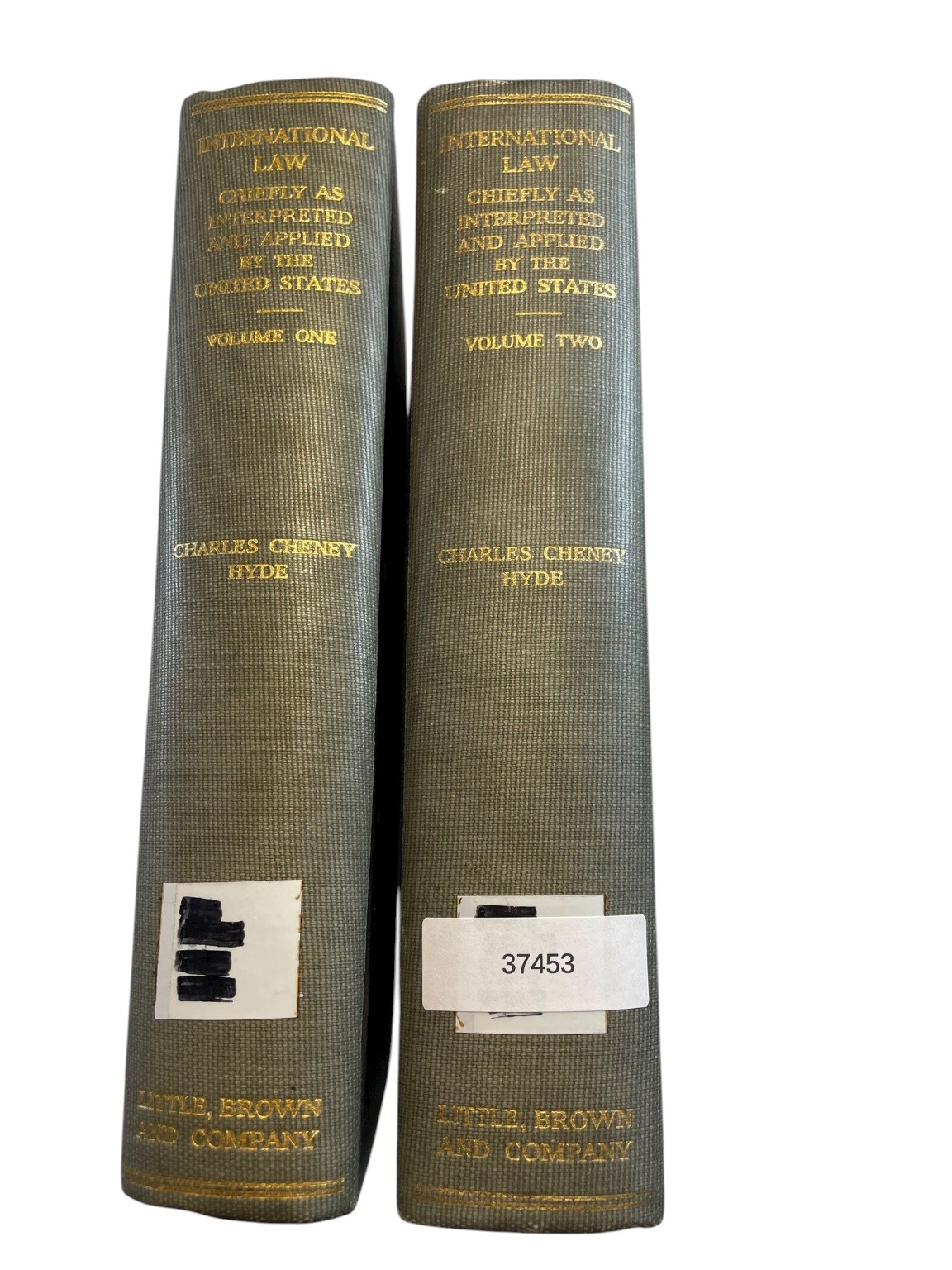 International Law Charles Cheney Hyde 1922 2 Vol Set Legal History Little Brown