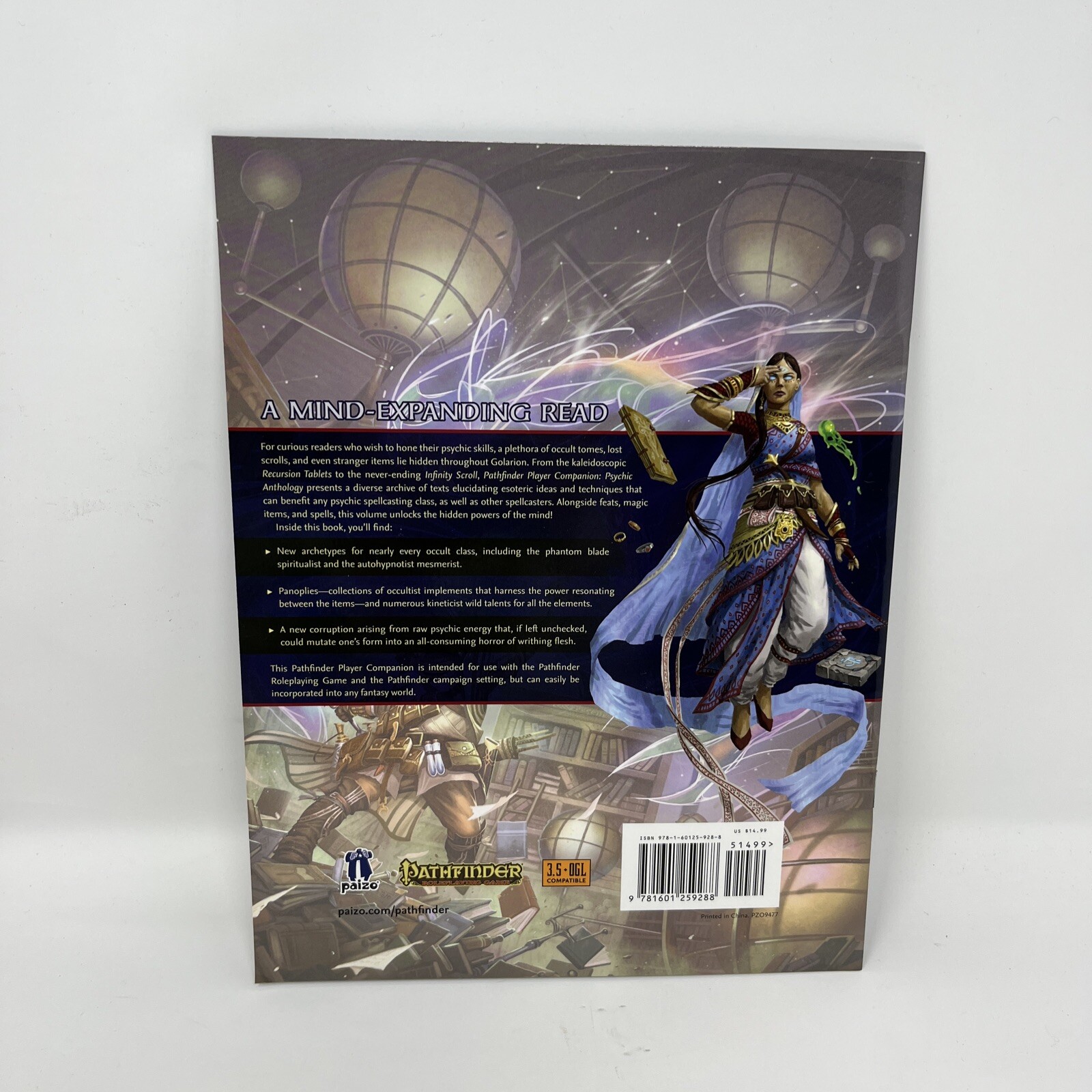 Pathfinder Rpg – Psychic Anthology Player Companion Paizo Inc. (2017, Paperback)