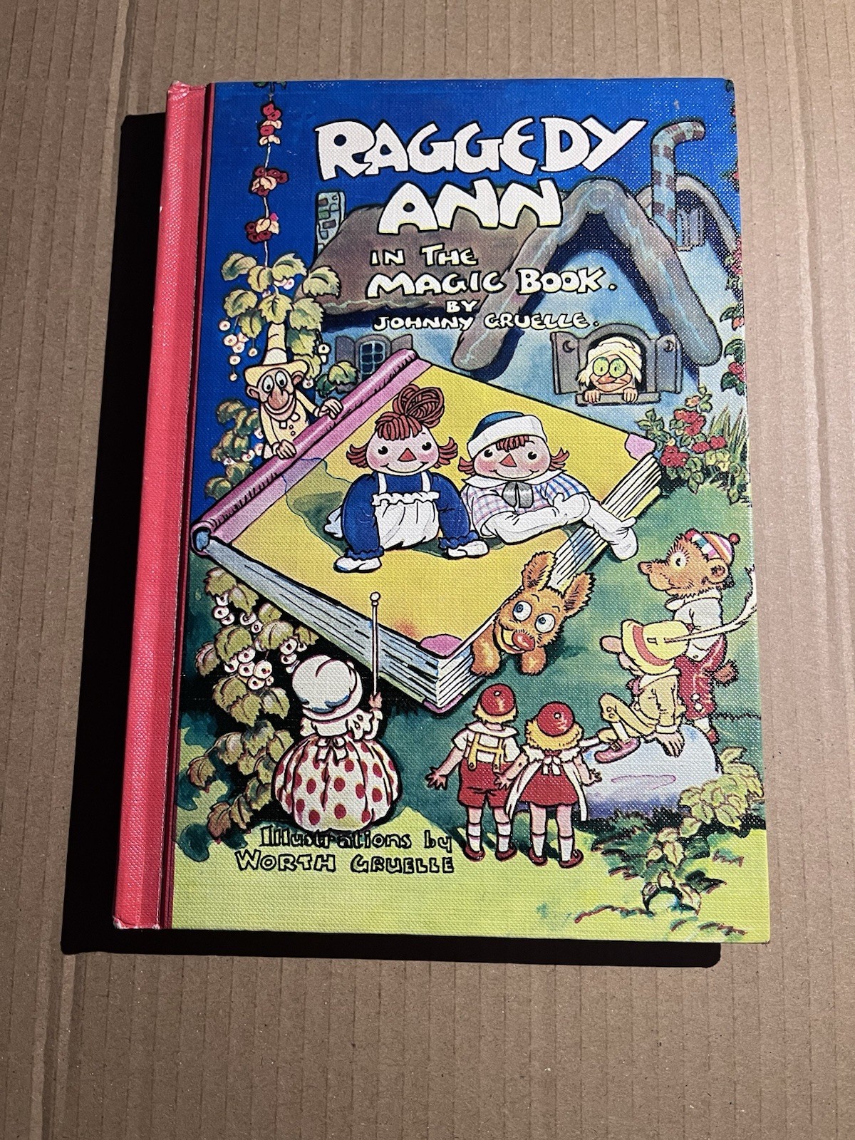 RAGGEDY ANN IN THE MAGIC BOOK by Johnny Gruelle 1961 Bobbs-Merrill hardcover