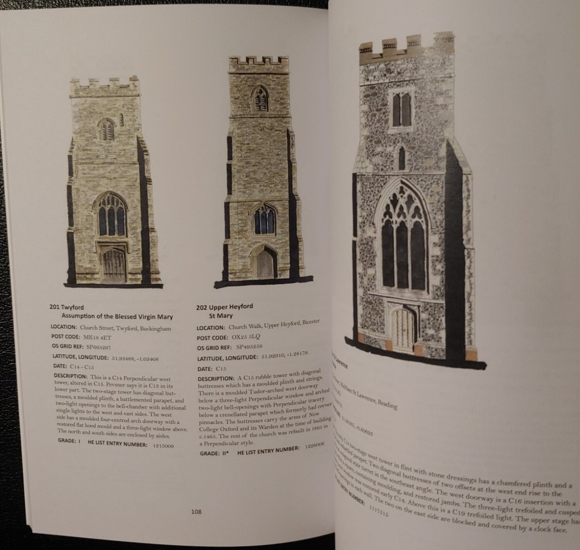 English Medieval Church Towers Diocese of Oxford W.E. David Ryan & Philip Howard