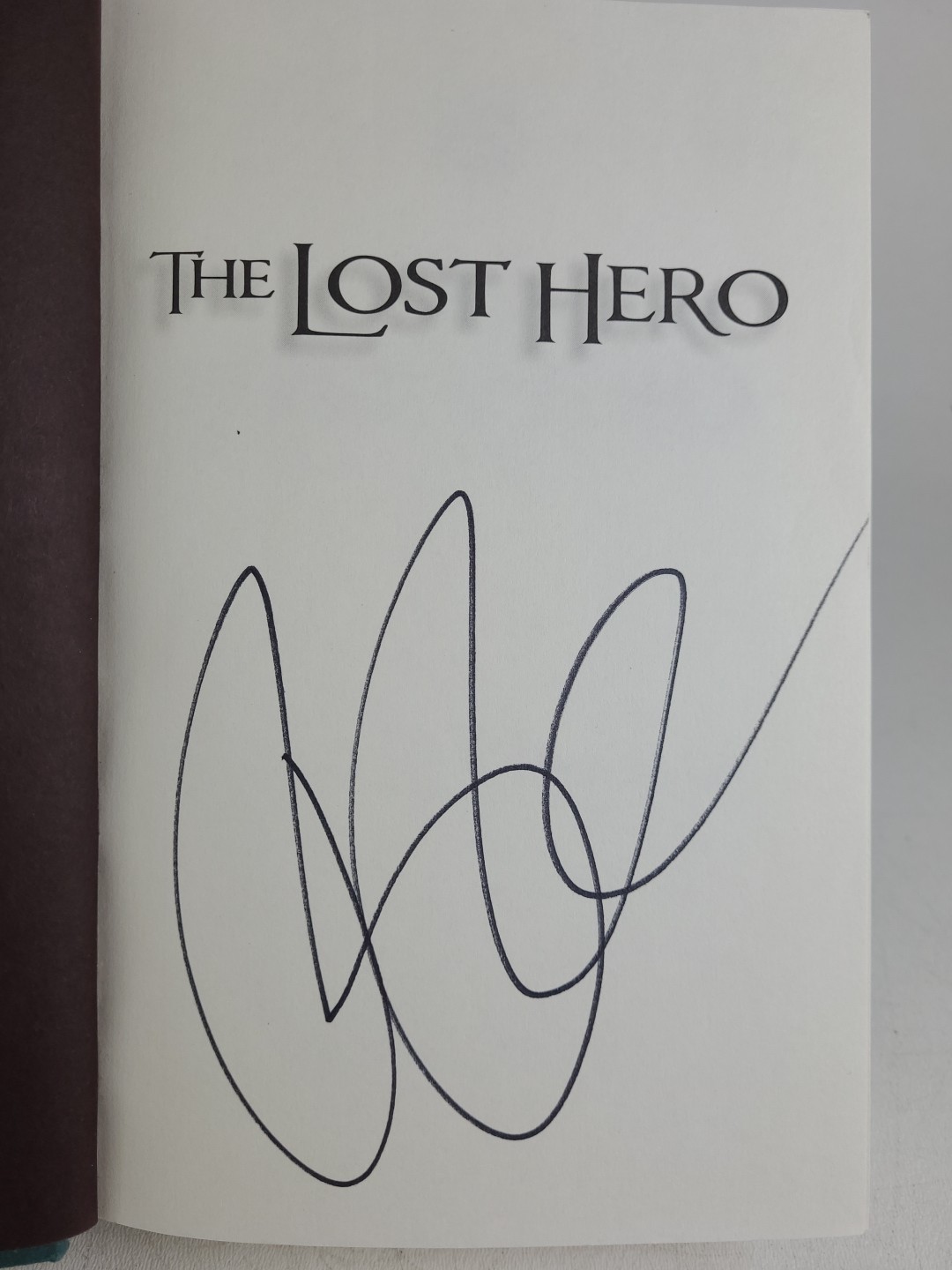 *SIGNED* The Lost Hero Rick Riordan First Edition Autographed No Dust Jacket