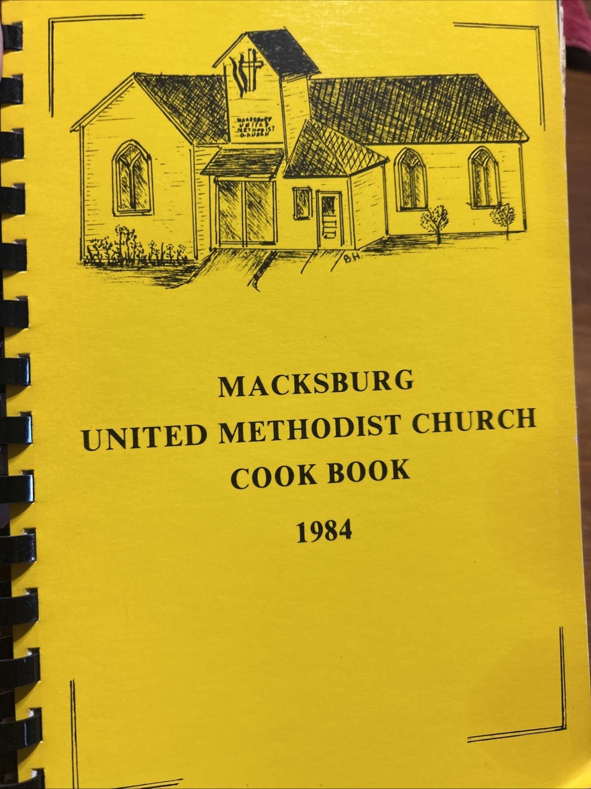 United Methodist Church Cookbook Macksburg Iowa Vintage 1984 Recipes IA
