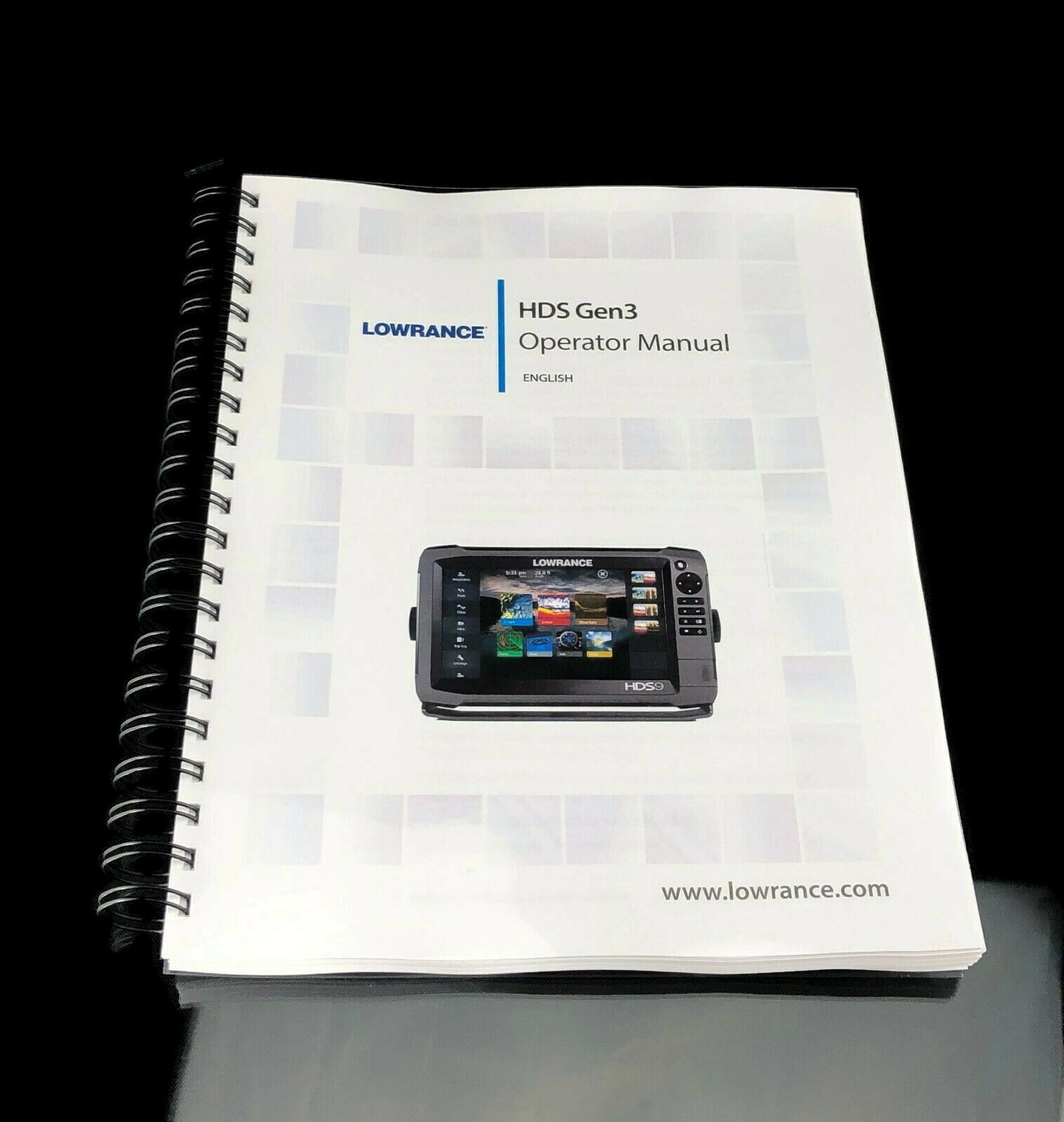 Lowrance HDS Gen3 Fish Finder Chart Plotter HDS9 Operator Manual Instructions