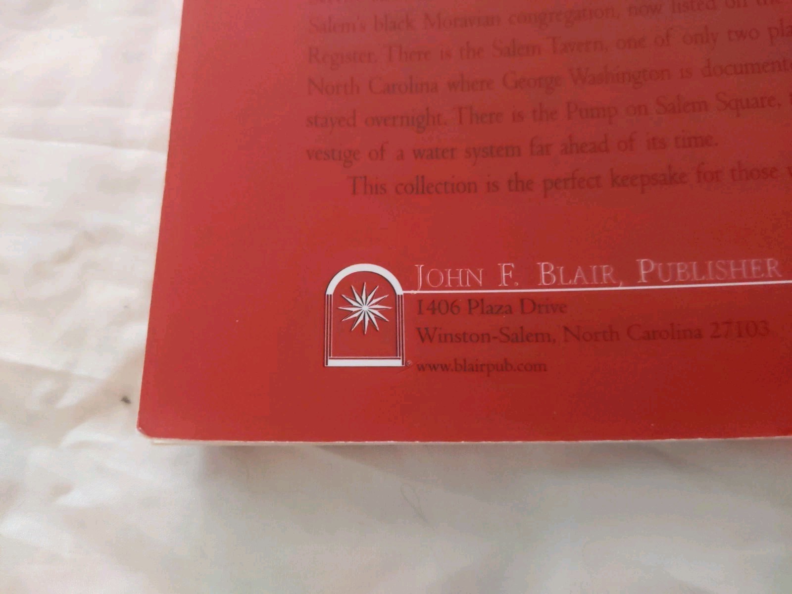 A Walk Through Old Salem Paperback By Walter Stone Winston NC North Carolina
