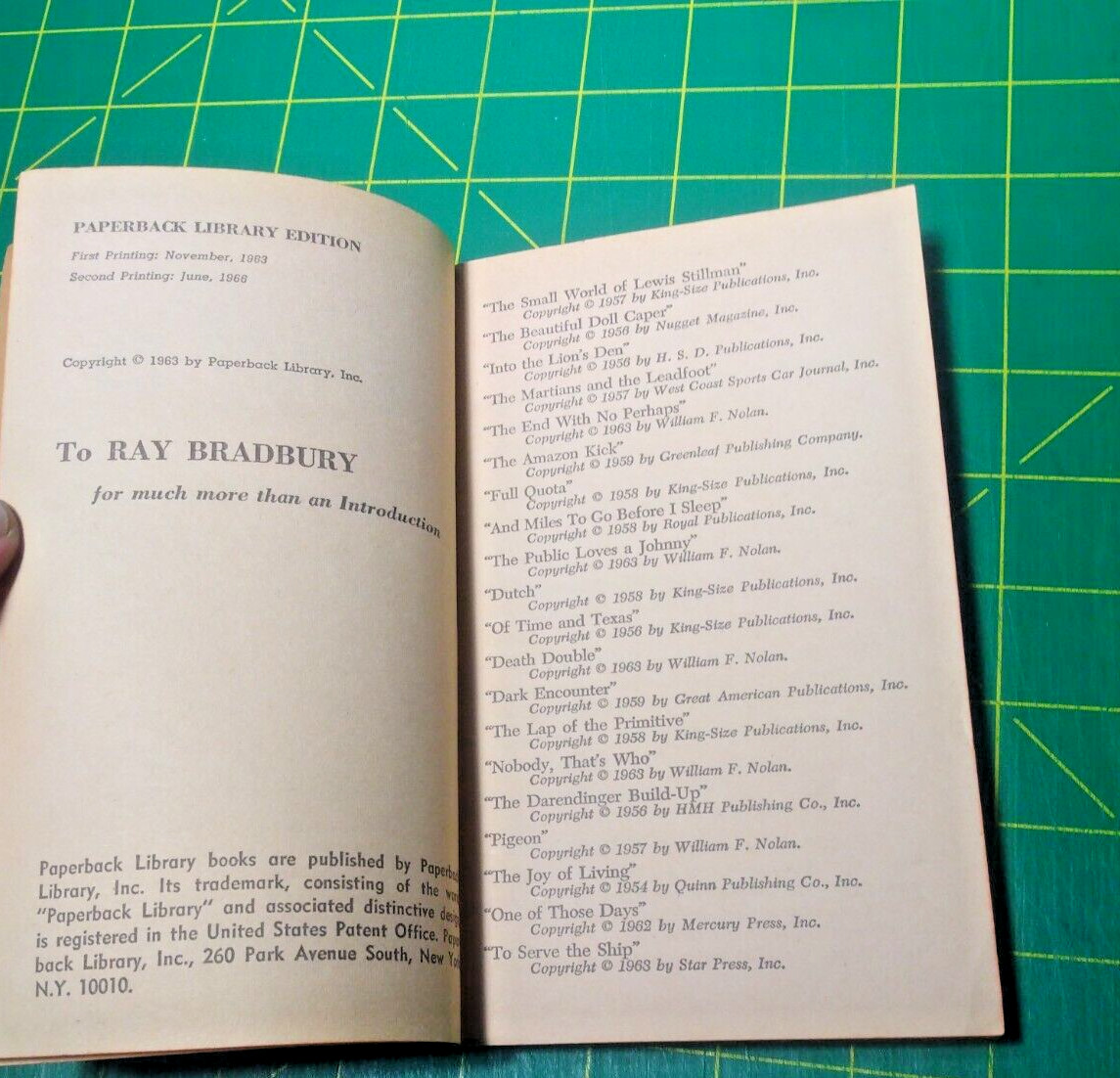 Impact -20 William F. Nolan Second Paperback Library printing 1966 VG+ Unread