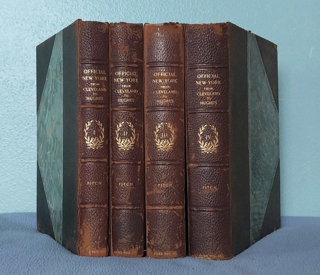 1911 New York State history in 4 Vols. Government Officials & NY Industrialists