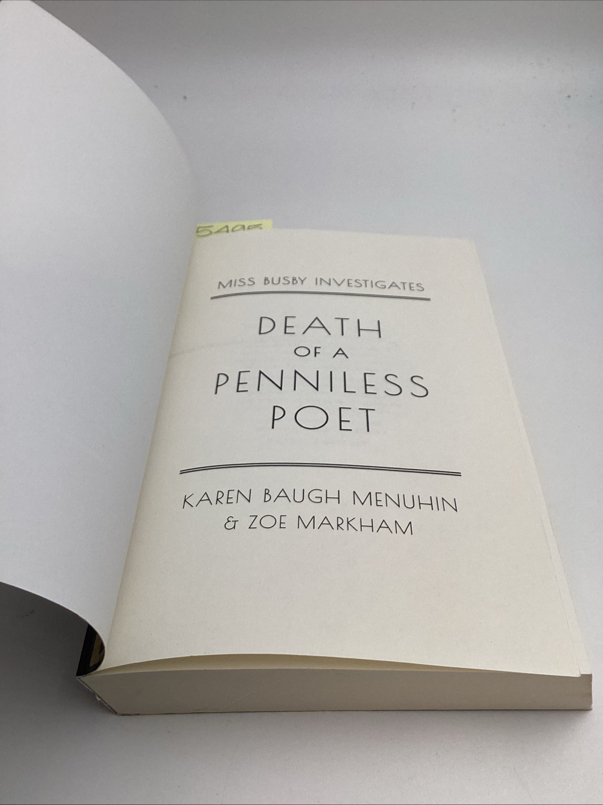 Death Of A Penniless Poet Miss Busby Investigates Karen Baugh Menuhin Markham