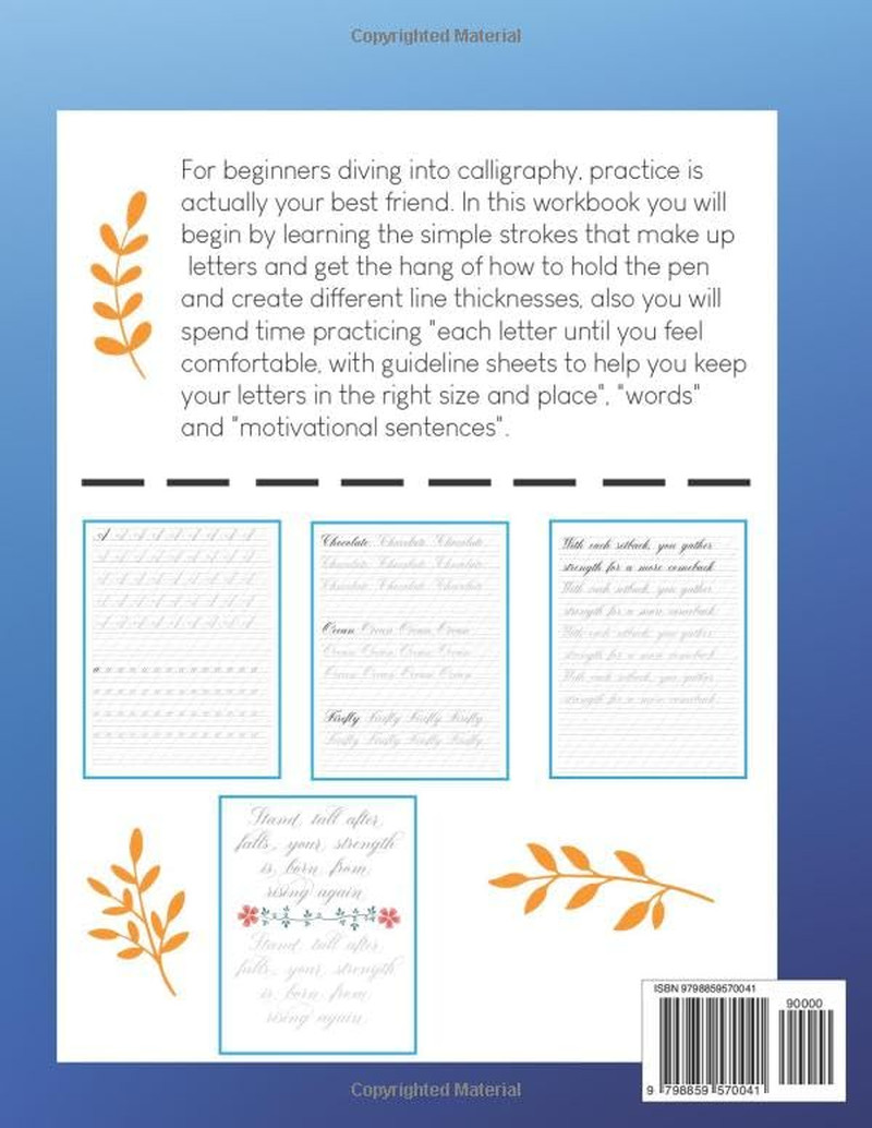 My Calligraphy Practice Book For Beginners: Practice Pages with Guides and Motiv