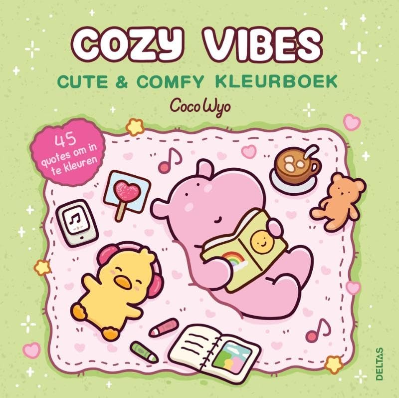 Cozy Vibes Cute & Comfy kleurboek Coco Wyo (Paperback)