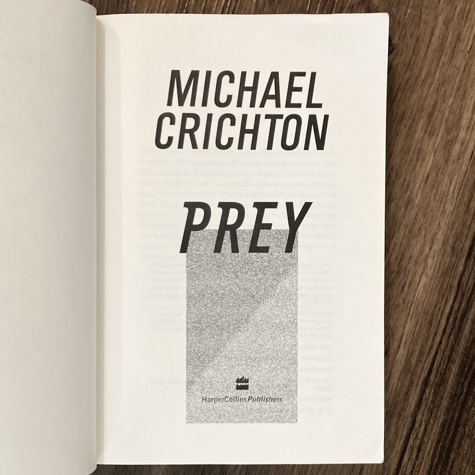 *ARC / Uncorrected Proof* Prey – Michael Crichton (HarperCollins, 2002)