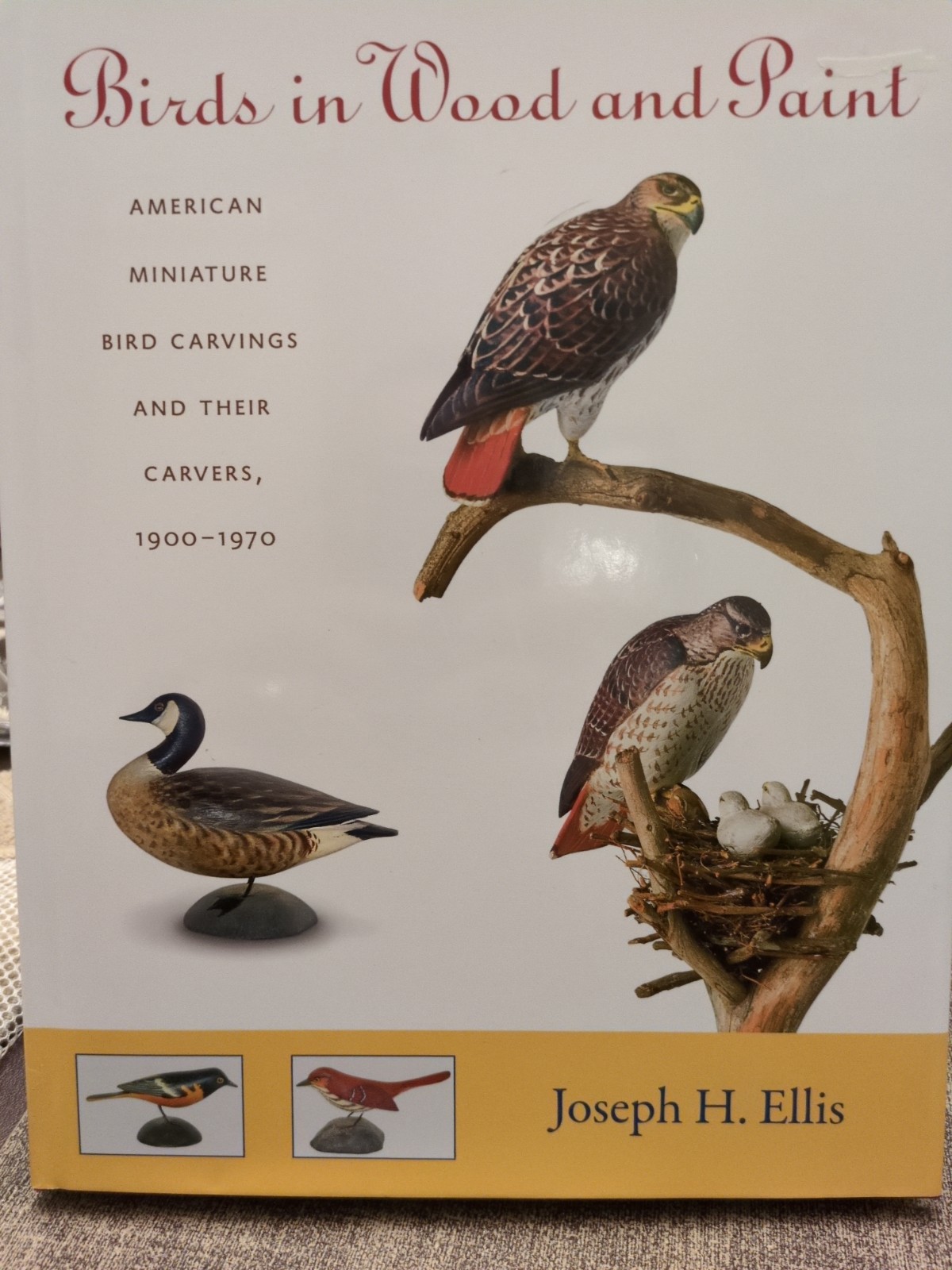 BIRDS IN WOOD AND PAINT: AMERICAN MINIATURE BIRD CARVINGS By Joseph H. Ellis