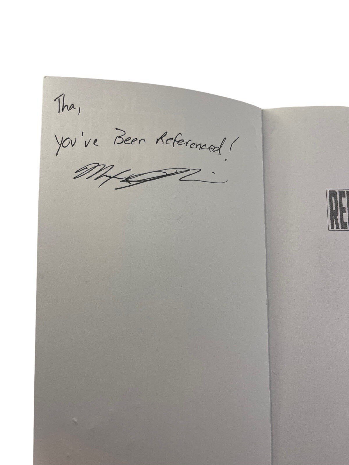 The References a Superhero Tale by Mark Dennion Book Signed by Author Great Cond