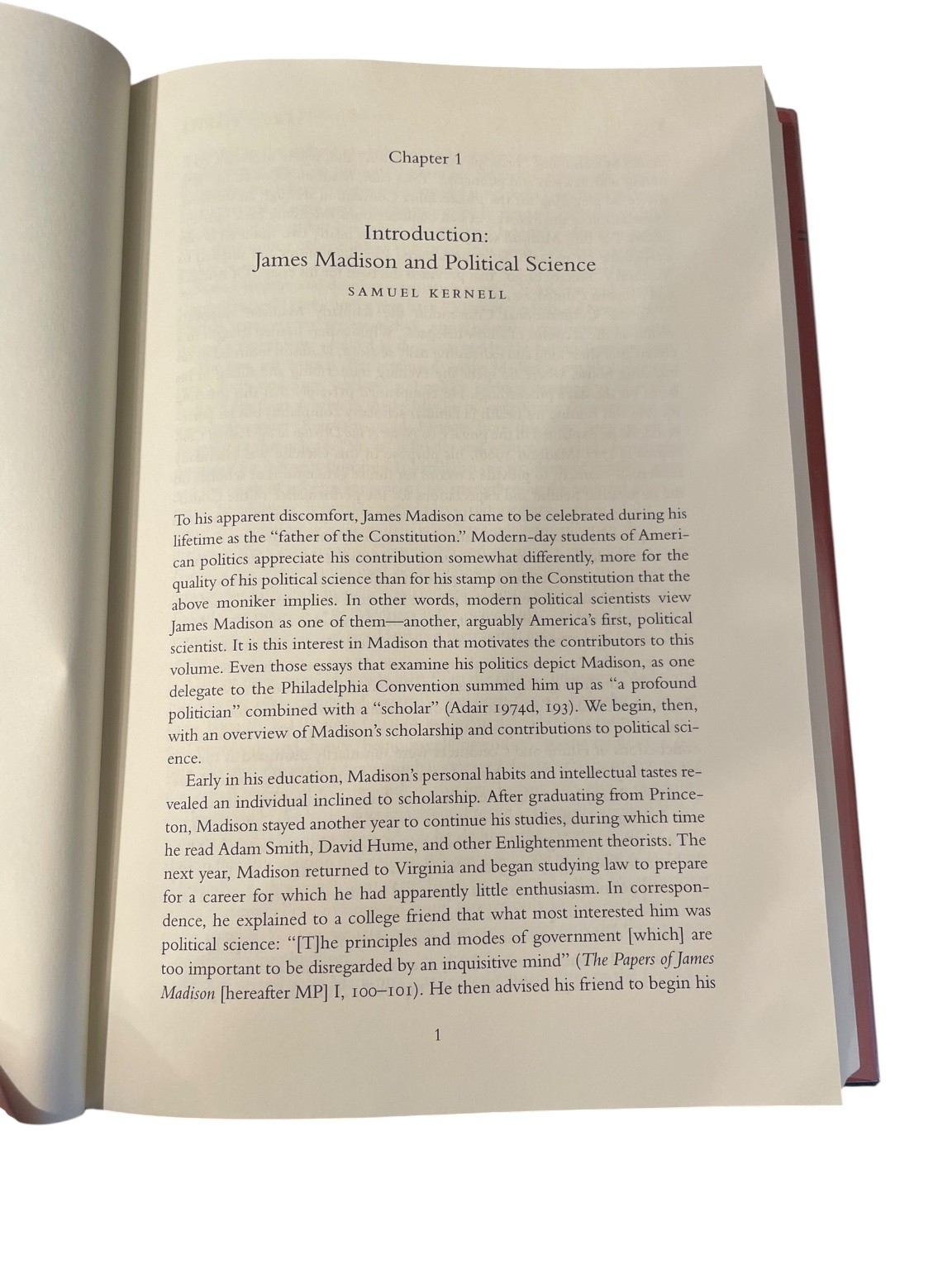 James Madison Theory & Practice Republican Gov Kernell 2003 Stanford Political