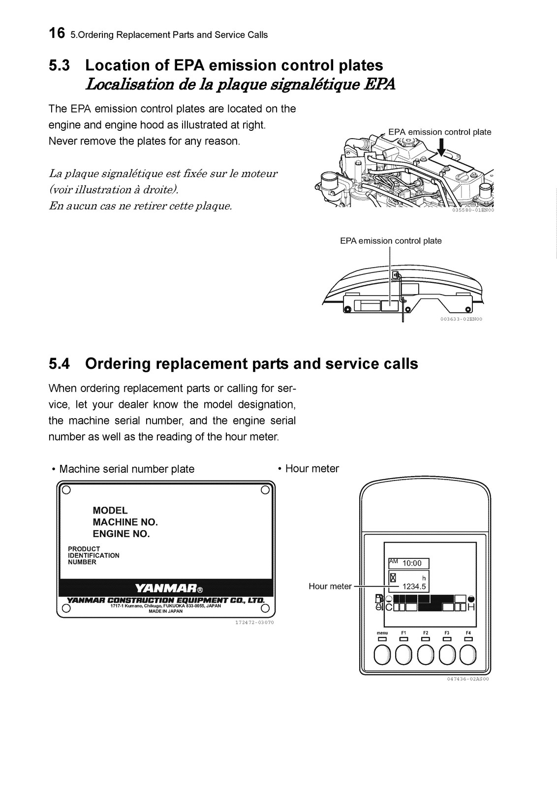 YANMAR ViO80-1 Excavator Operation Maintenance Manual SN 10501 Up – SPIRAL BIND