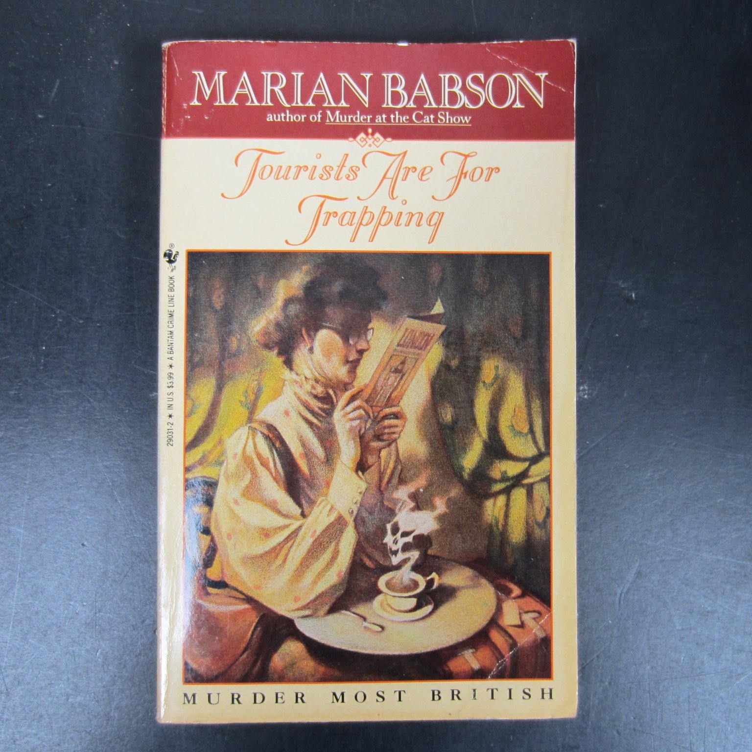 Tourists Are For Trapping Marian Babson 1991 Mystery Crime Novel Bantam Books PB