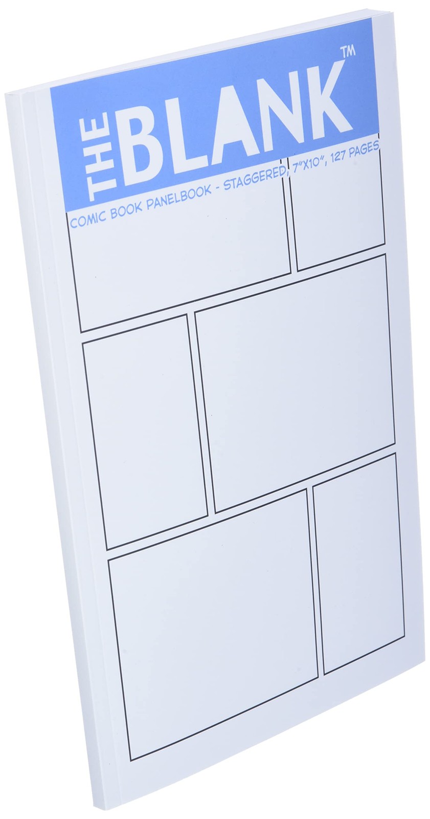 The Blank Comic Book Panelbook – Staggered, 7″x10″, 127 Pages