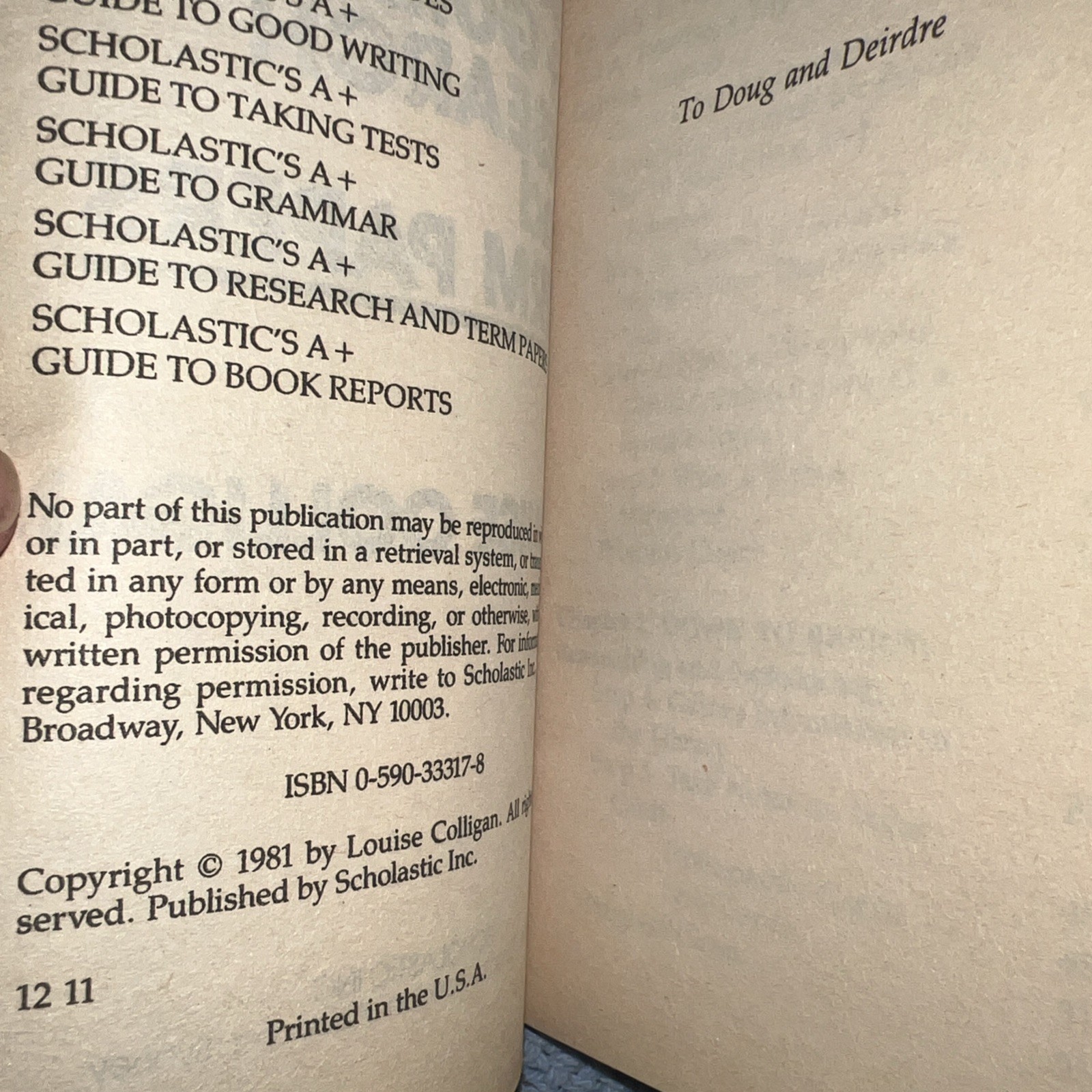 Scholastic’s A+ Guide to Research & Term Papers