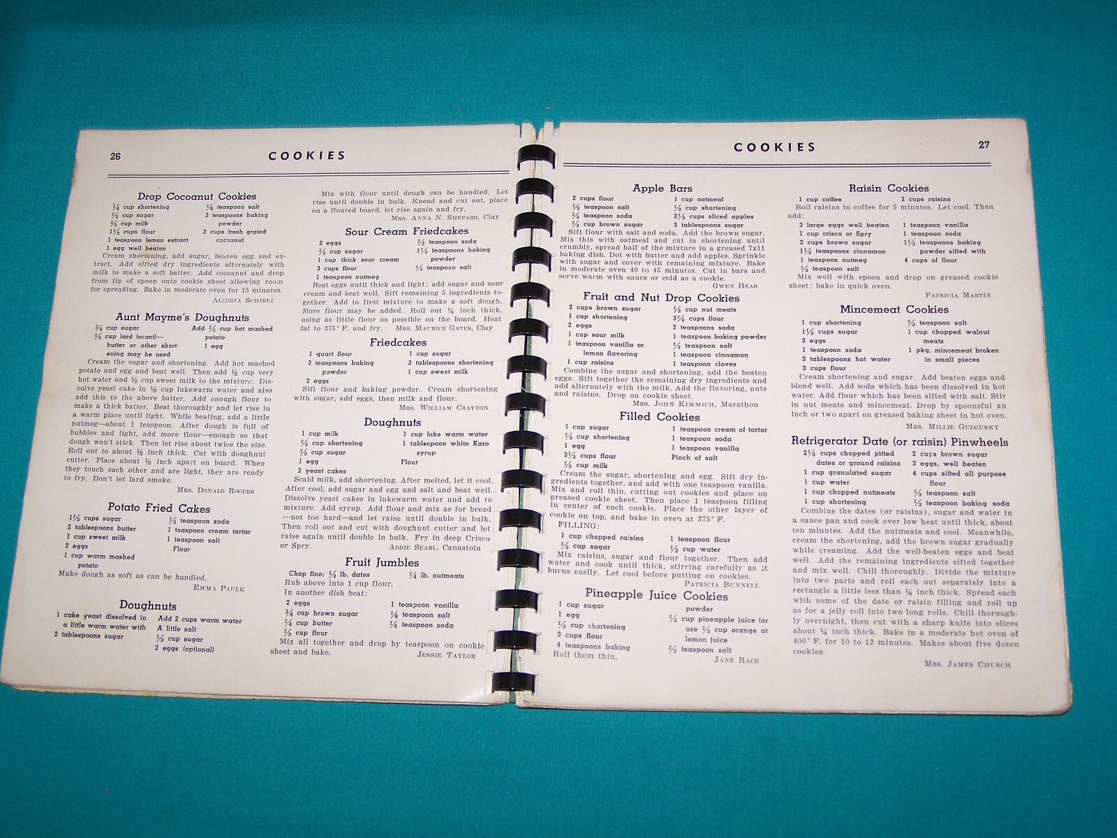 Centerville Chapter 185 O.E.S. Cookbook 1948 North Syracuse New York