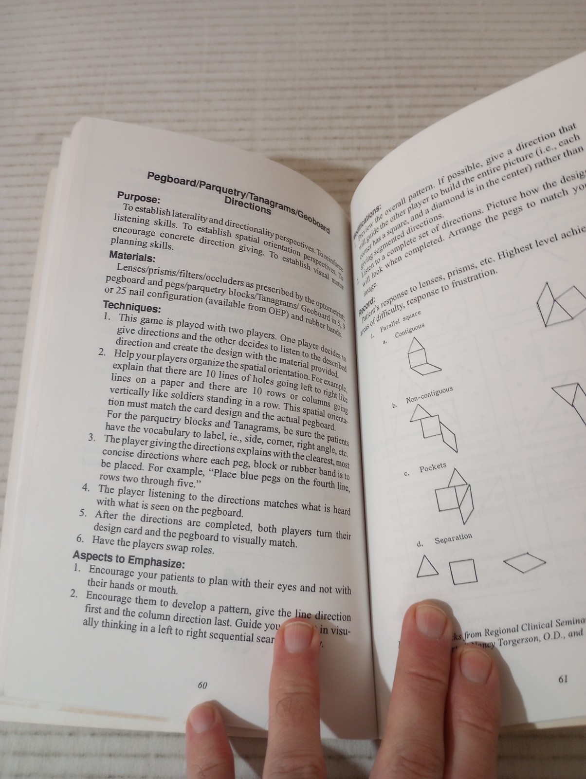 Vision Therapy VISUAL THINKING for PROBLEM SOLVING Optometric Extension Program