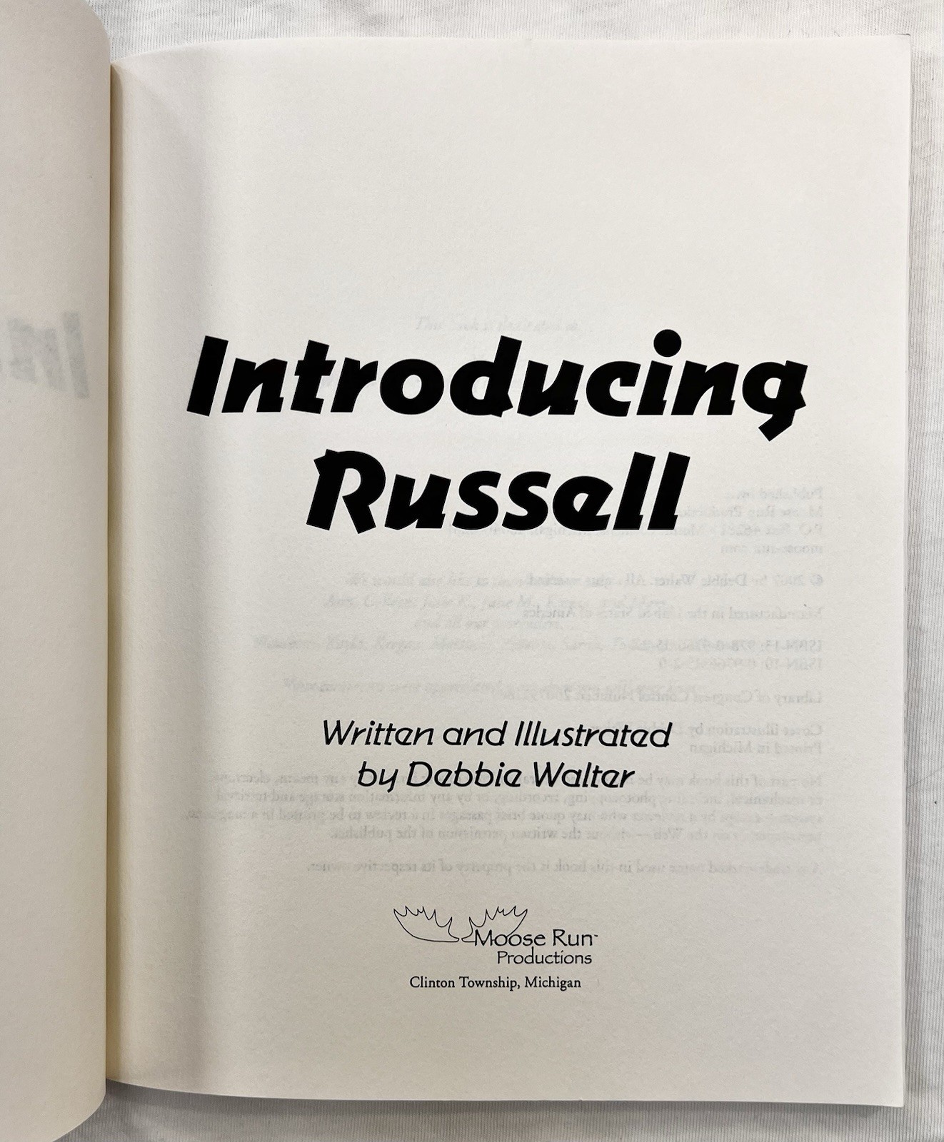 *Signed* Introducing Russell – Debbie Walter – 2007 Michigan PB Indie Finalist