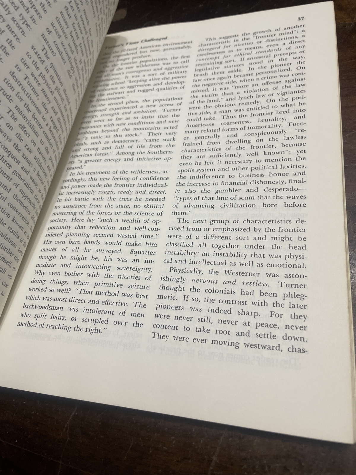 RAY ALLEN BILLINGTON, THE FRONTIER THESIS. AMERICAN HISTORY. 1966