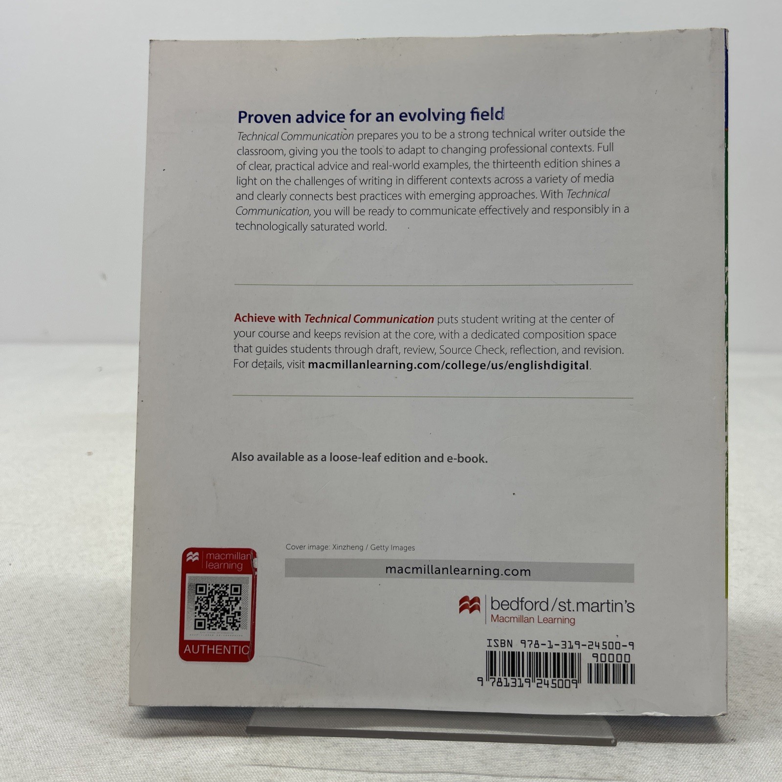 Technical Communication 13th Ed by Mike Markel and Stuart A Selber PB 2021