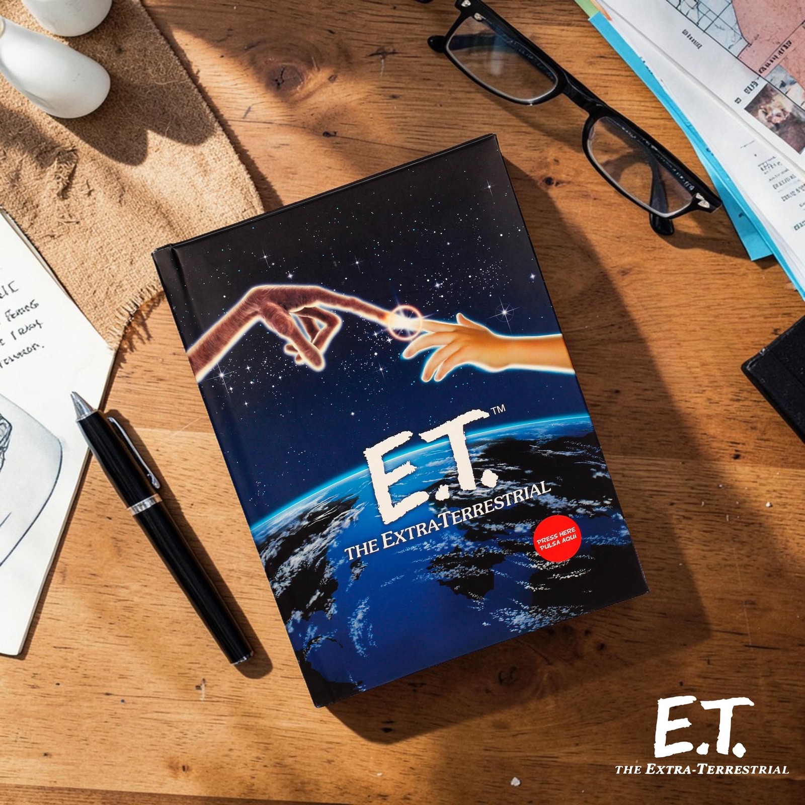 E.T. The Extra-Terrestrial Light-Up Hardcover Notebook | 6 x 10 Inches