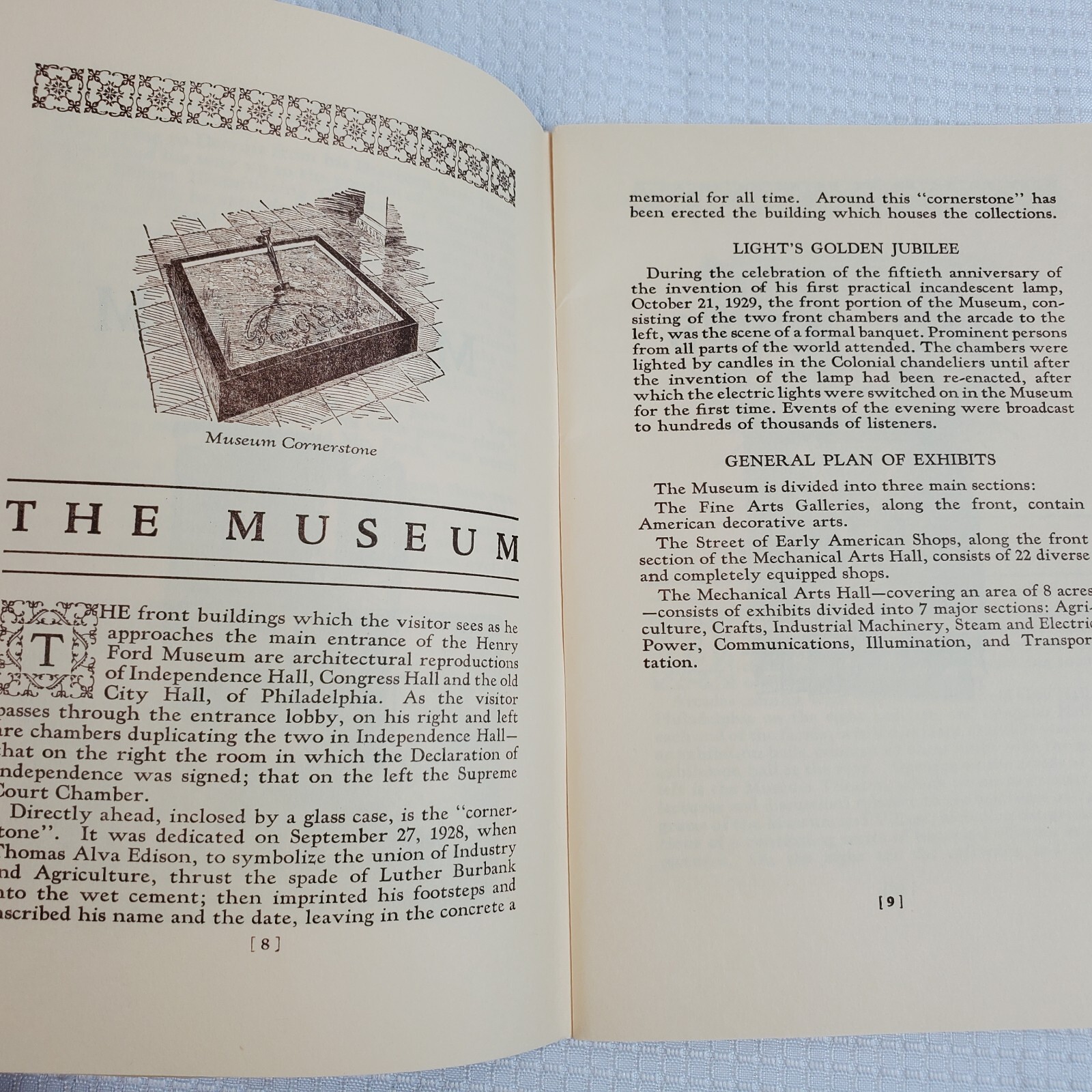 Henry Ford Museum Guide Book Paperback Booklet Vintage