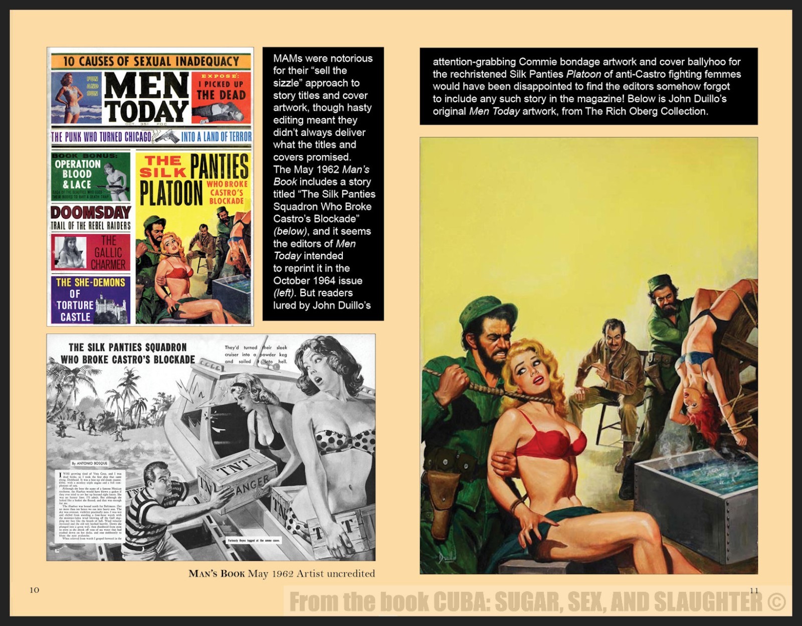 CUBA: SUGAR, SEX, AND SLAUGHTER men’s adventure story & art anthology hardcover