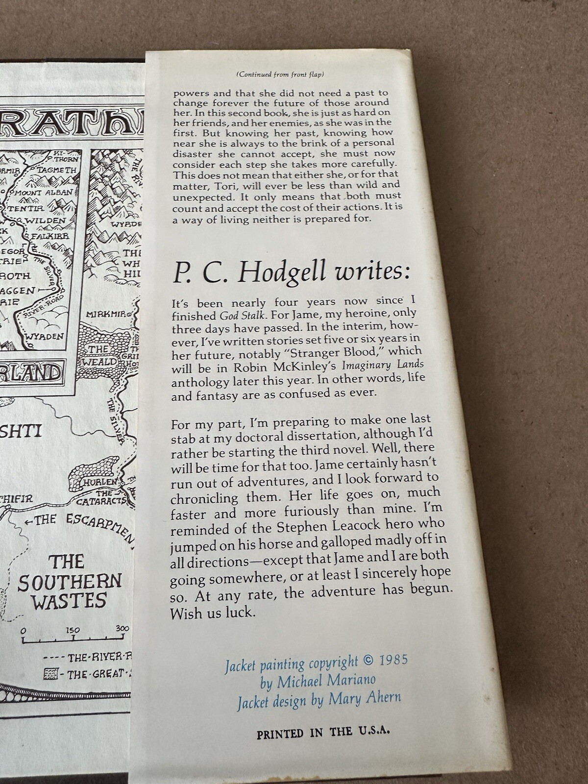 Dark of the Moon, by P.C. Hodgell Fantasy Sci Fi Hardback 1985 Book Club