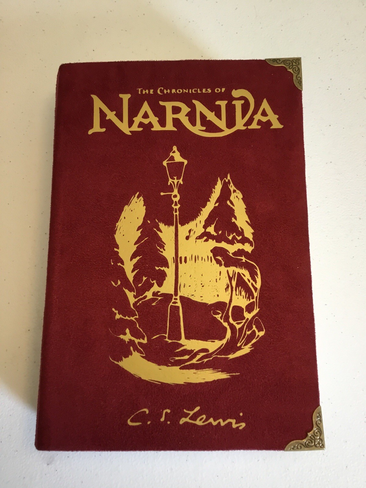 The Complete Chronicles of Narnia, CS Lewis, Custom Bound in Suede, Special Ed.