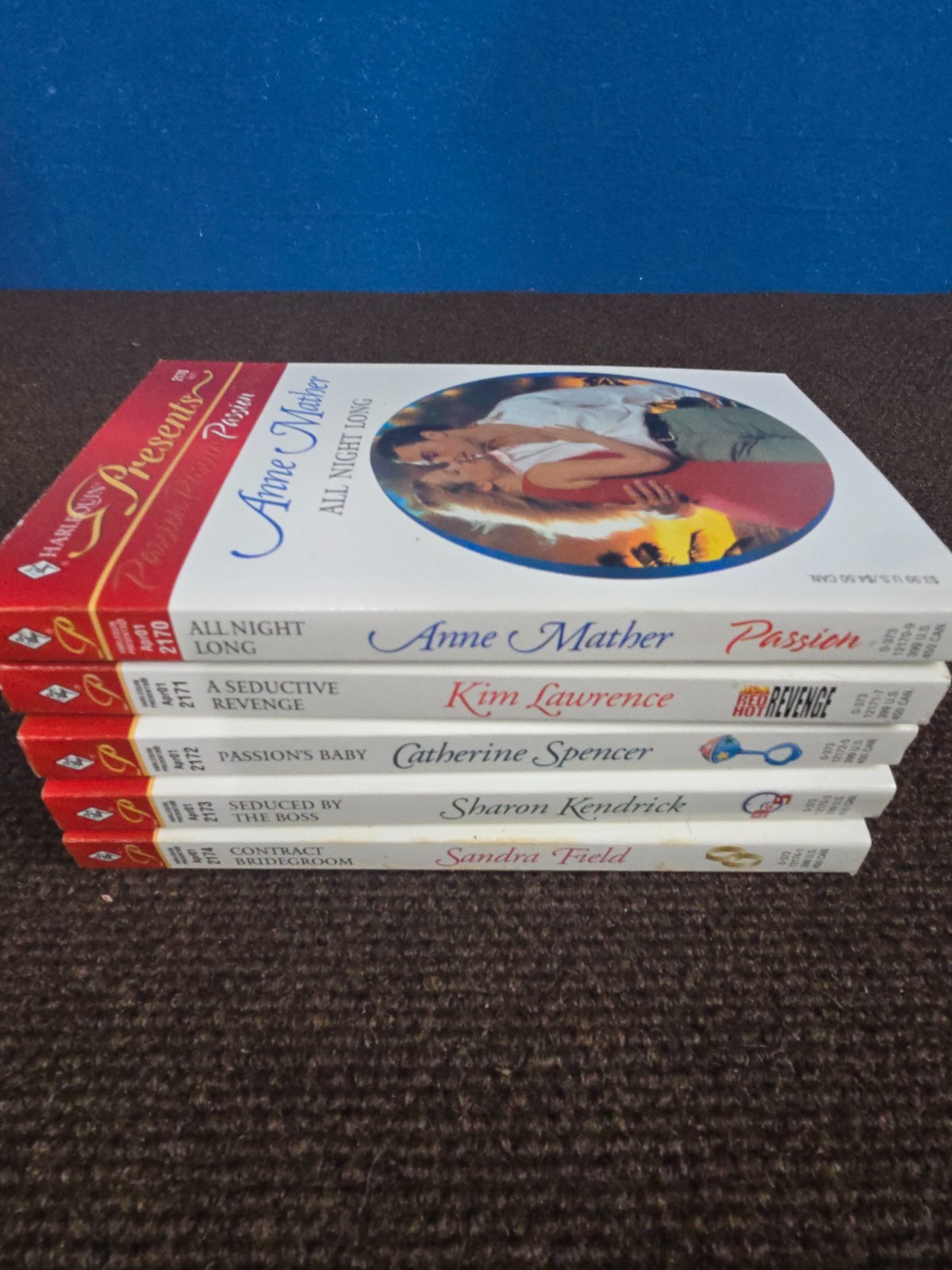 Harlequin Presents Lot of 5 2170-2174 Anne Mather Kim Lawrence Sandra Field