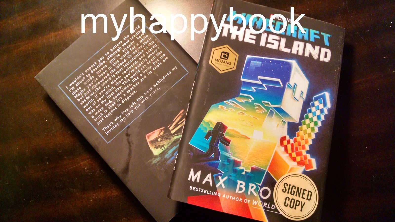 SIGNED Mindcraft The Island by Max Brooks, new, autographed, Hardcover